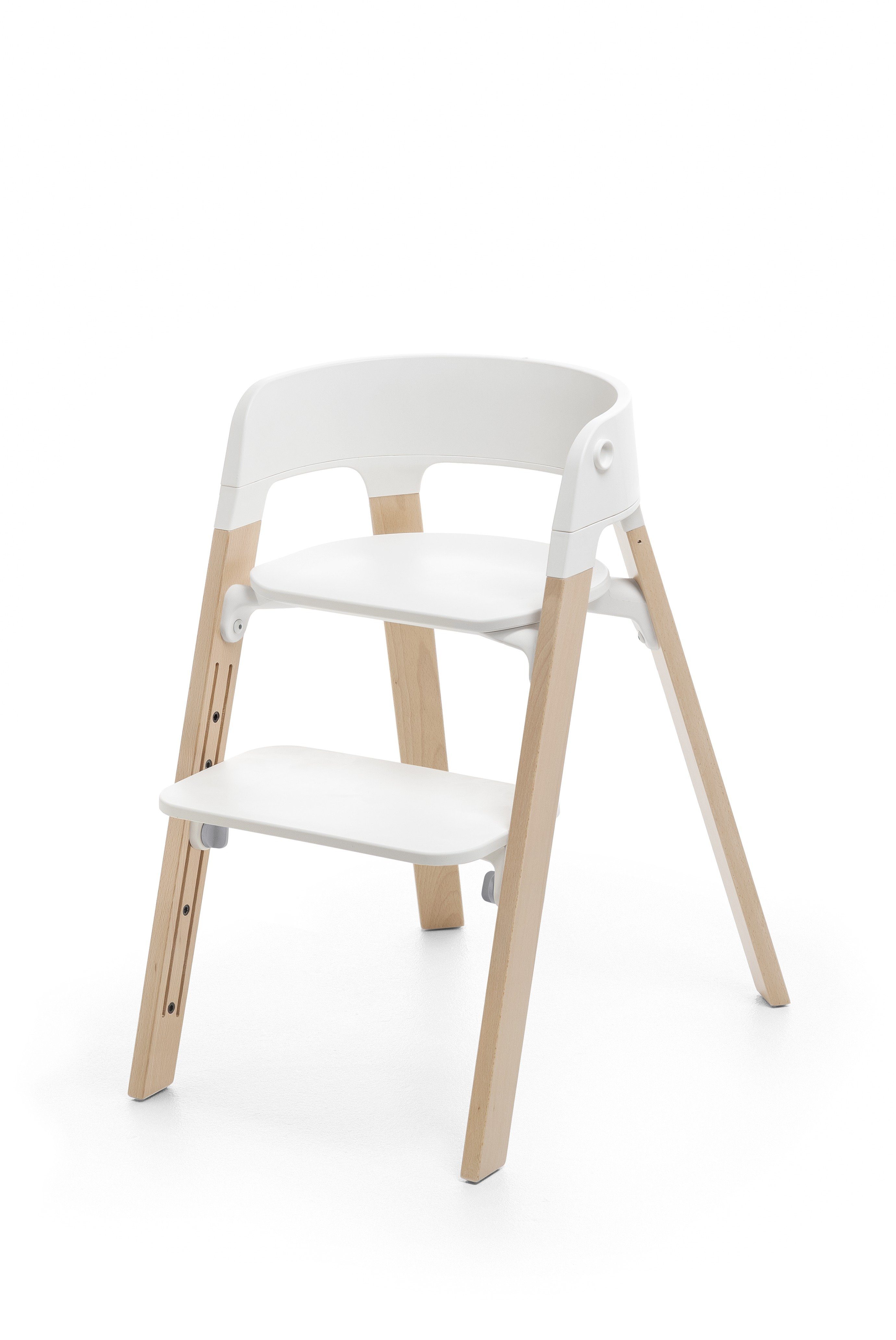 Stokke Hochstuhl STEPS™ Kinderhochstuhl - Bringt Ihr Kind an den Familientisch White/Natural