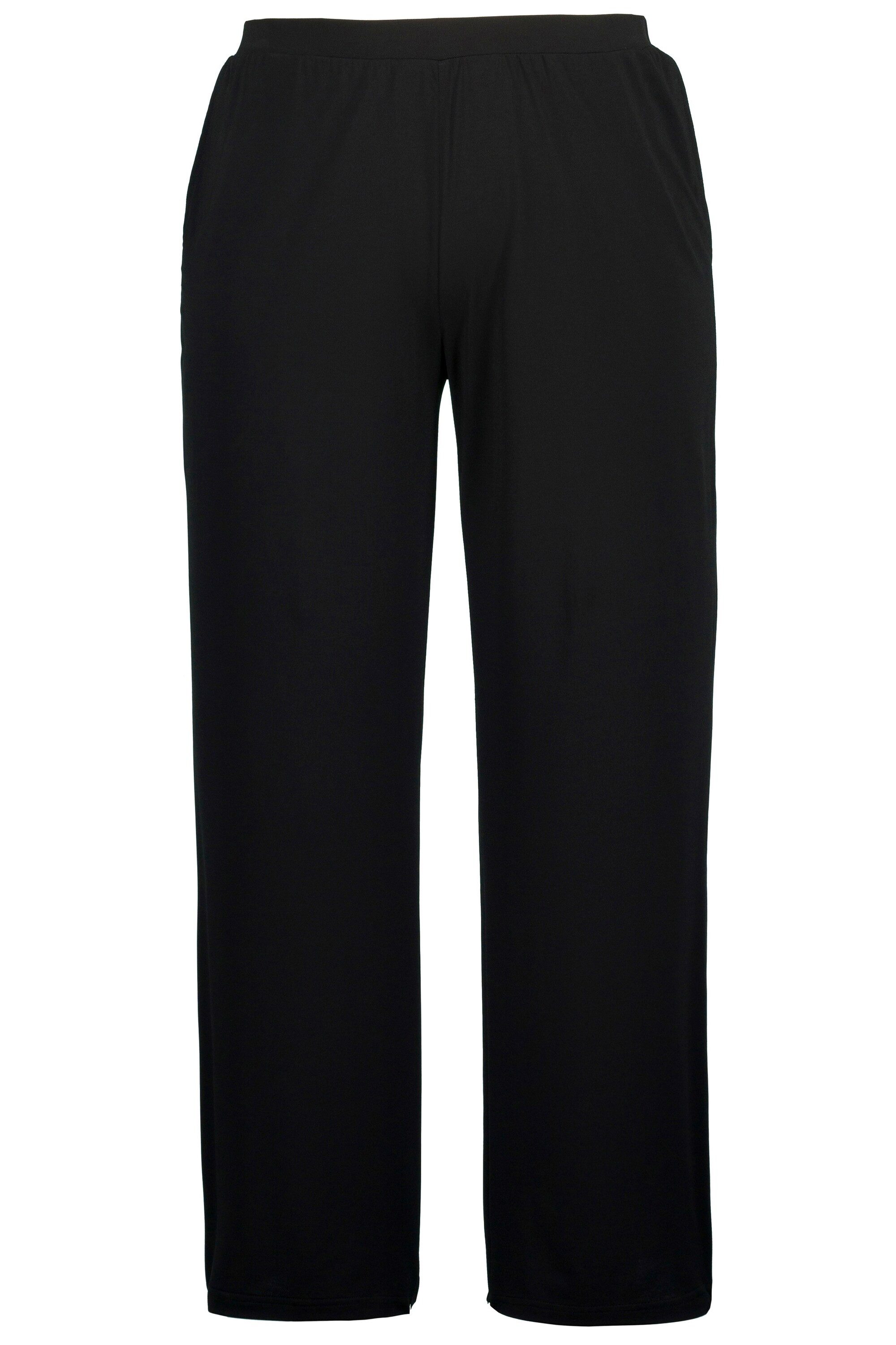 Ulla Popken Schlupfhose Hose Jersey weites Bein Elastikbund günstig online kaufen