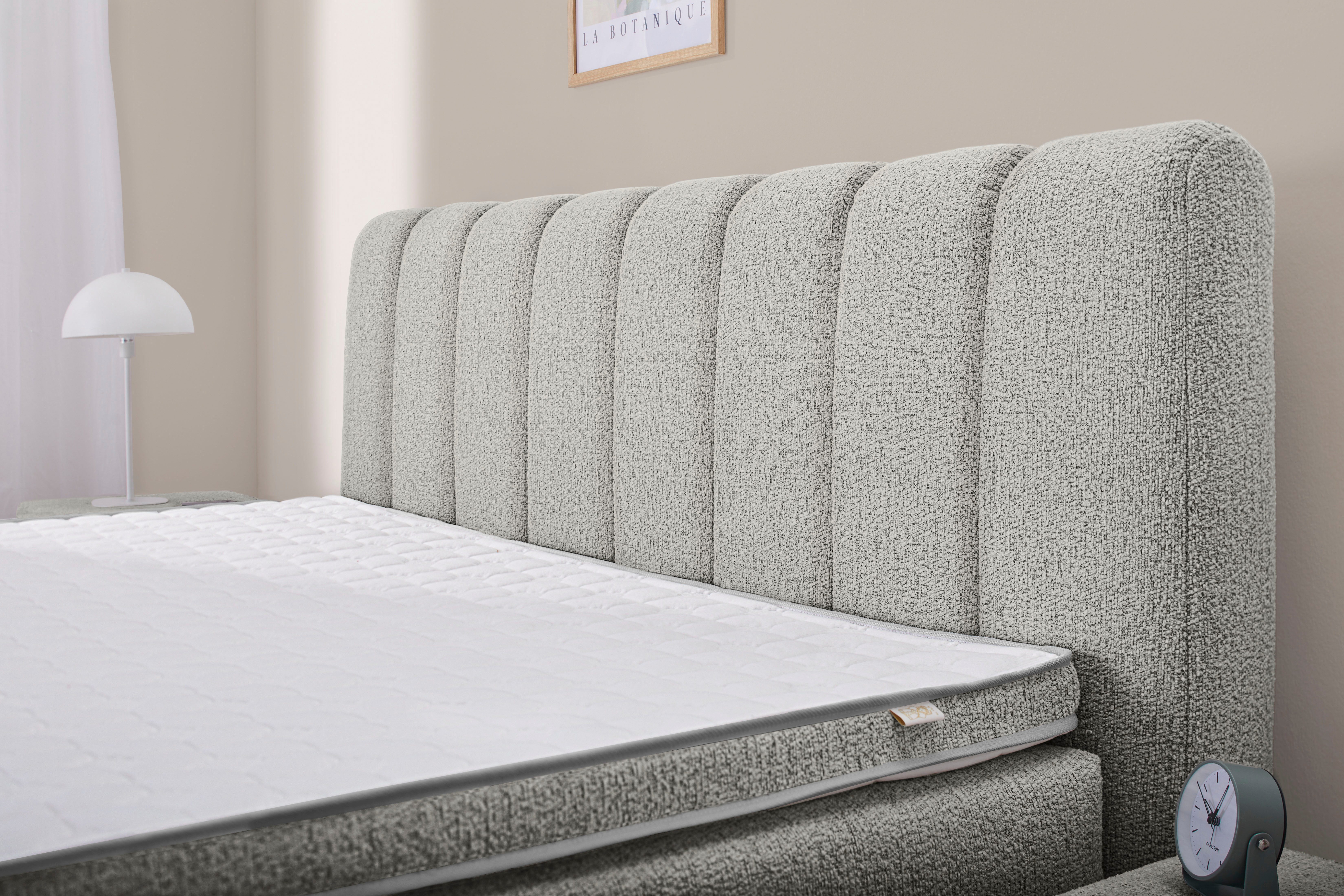 Jockenhöfer Gruppe Boxspringbett Tilda, wahlweise mit oder ohne Bettkasten, inkl. 7-Zonen-TTFK-Matratze, Kaltschaumtopper, 180x200cm