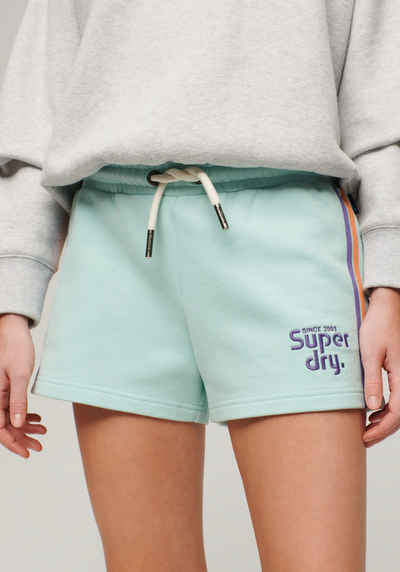 Superdry Sweatshorts RAINBOW SIDE STRIPE LOGO SHORT