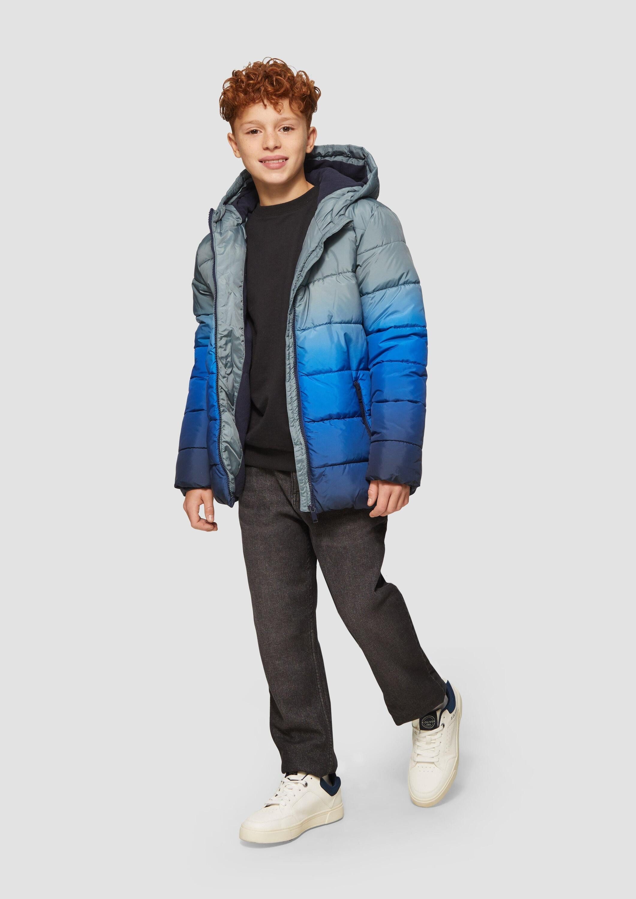 s.Oliver Sweatshirt Sweatshirt Unisex Sweatshirt mit Rippbündchen und Print