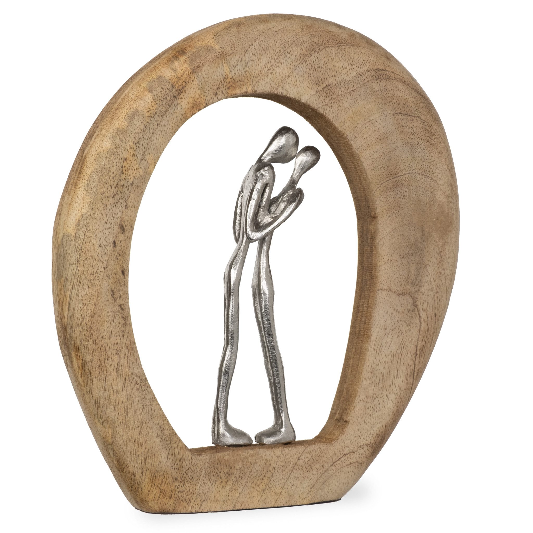Moritz Skulptur Skulptur Hochzeit Liebespaar 23x4x26 cm, Holz, Tischdeko, Fensterdeko, Wanddeko, Holzdeko, Weihnachtsdeko