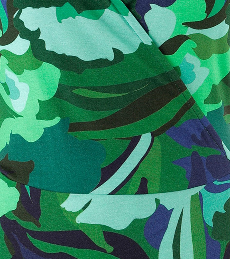 Aniston SELECTED Jerseykleid in Wickeloptik und vorne gebogter Saum