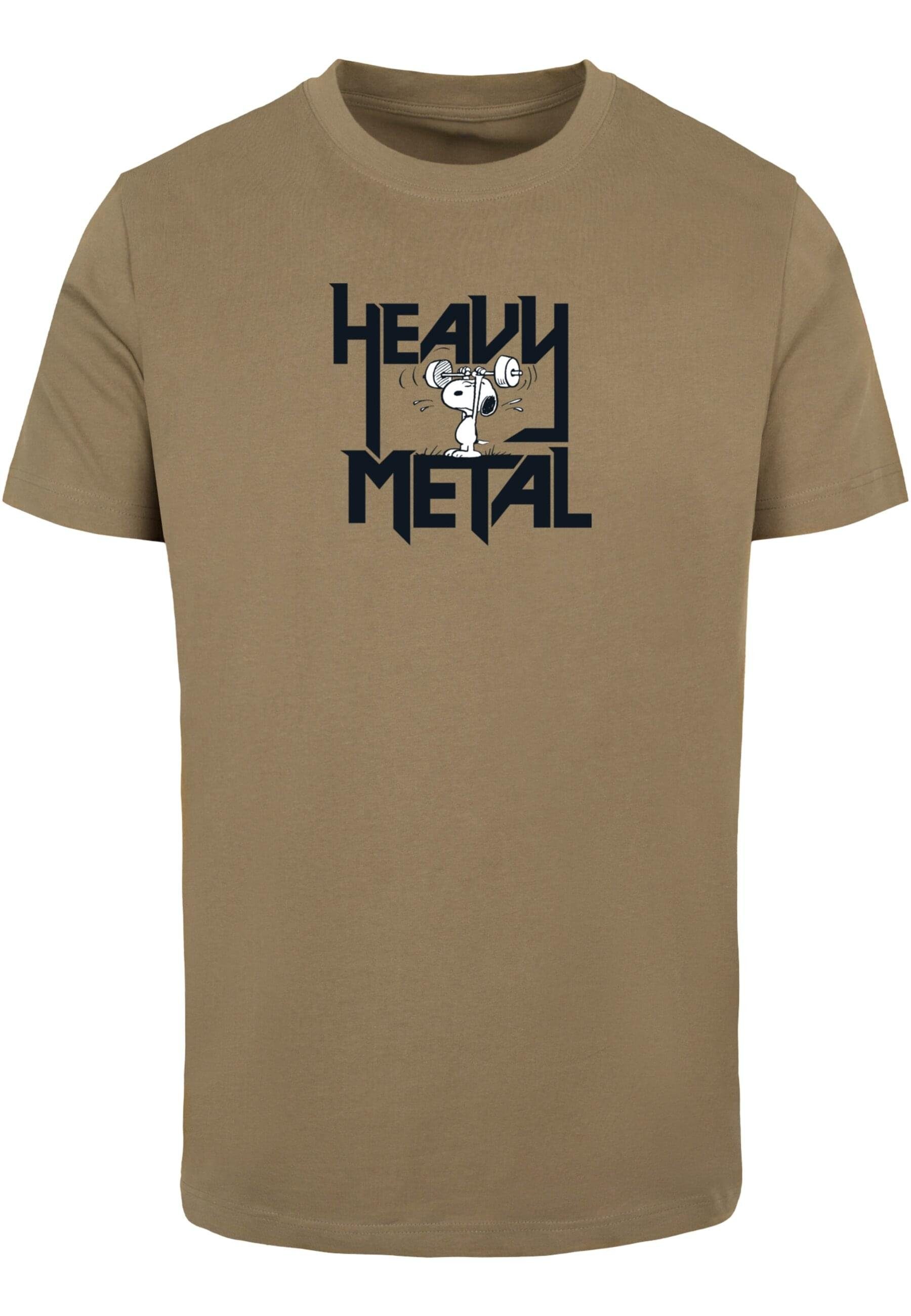olive Metal Peanuts T-Shirt Heavy Round Merchcode (1-tlg) - Neck T-Shirt Herren