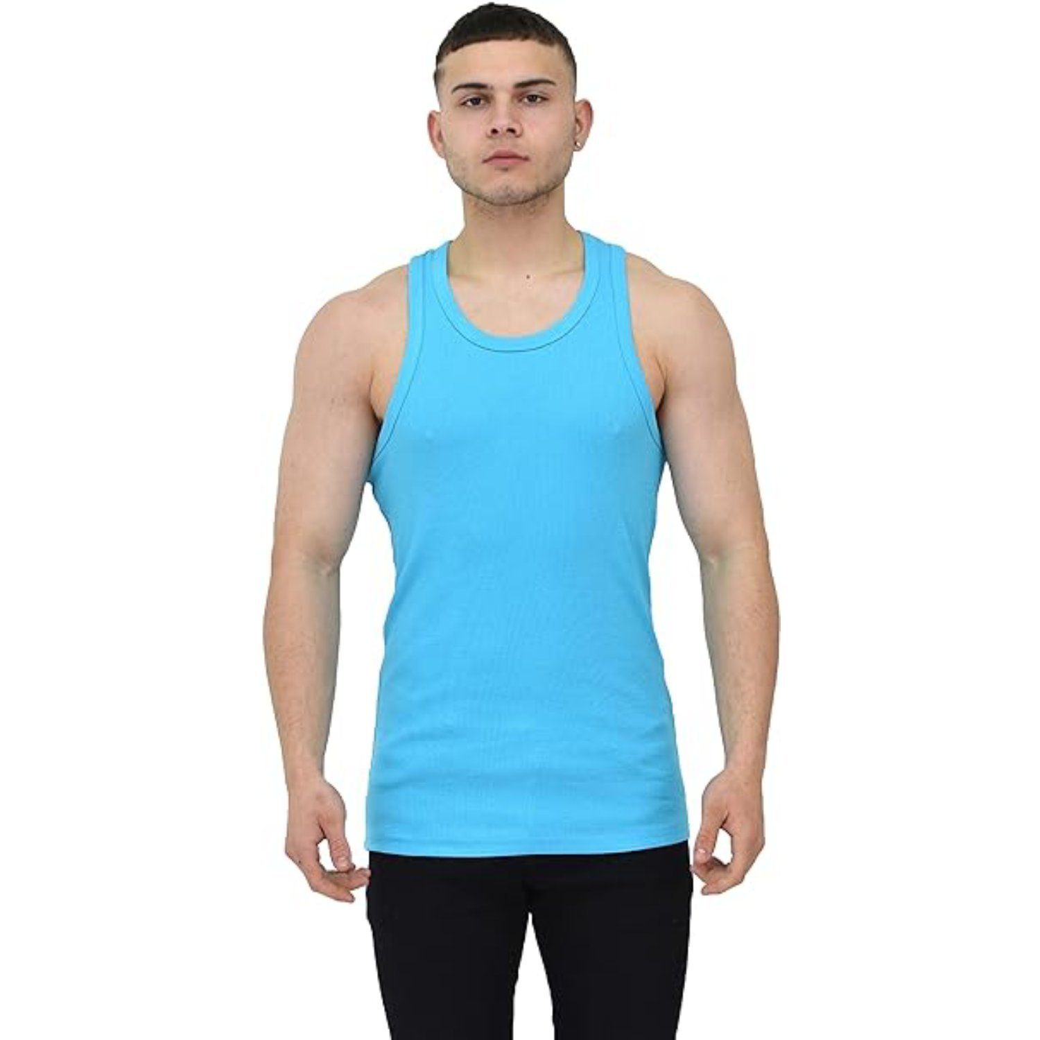 Megaman Jeans Muskelshirt Herren Muskelshirt Sport Tank Top Gym