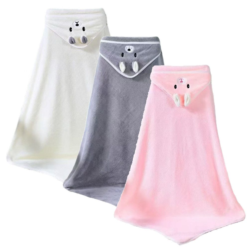 NUODWELL Kapuzenhandtuch 3 Stück Kapuzenhandtuch Baby, Saugfähiges Weiches günstig online kaufen