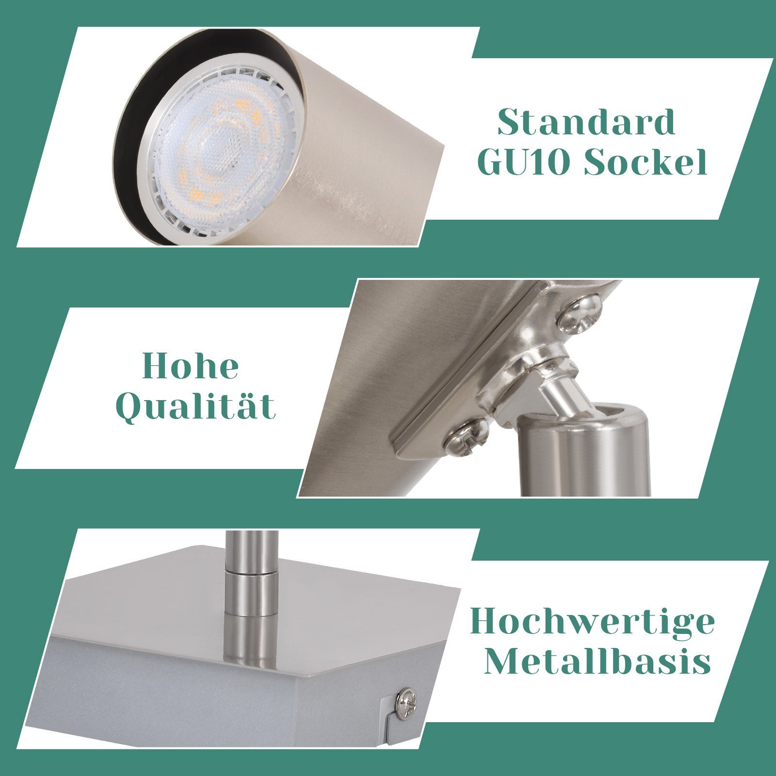 Nettlife LED Deckenstrahler 1/2/3/4 Flammig Deckenleuchte günstig online kaufen