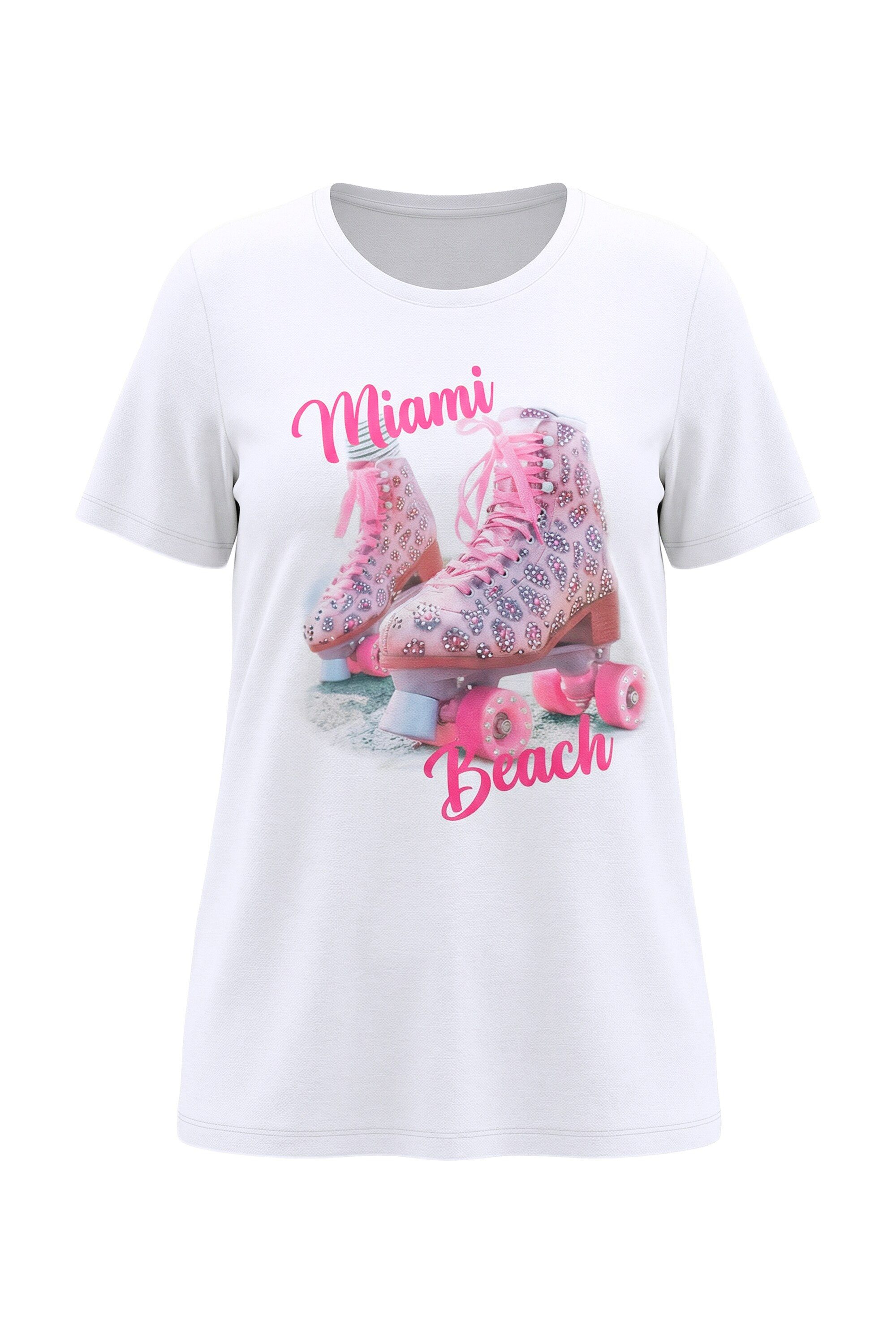 T-Shirt T-Shirt Comfort Fit Rollschuh-Motiv