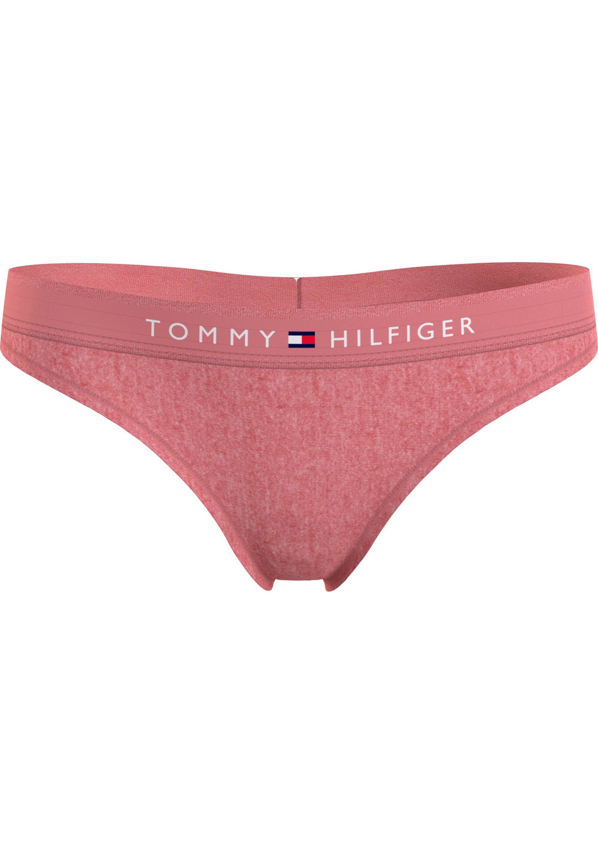 Tommy Hilfiger Underwear T-String THONG (EXT SIZES) mit Tommy Hilfiger Logobund Flora_Pink_Heather