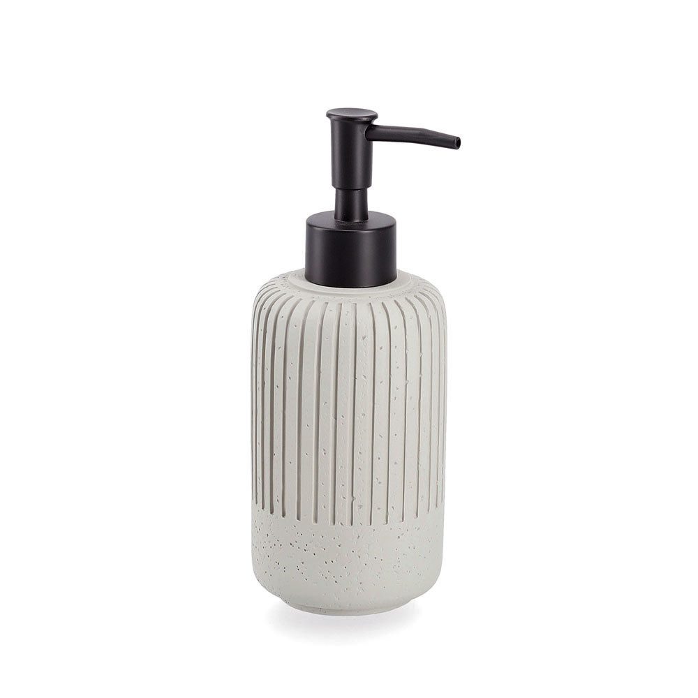 Zeller Present Badaccessoire-Set Дозаторы мыла, Zement, beige, hellgrau, ca. Ø 7,2 x 18 cm