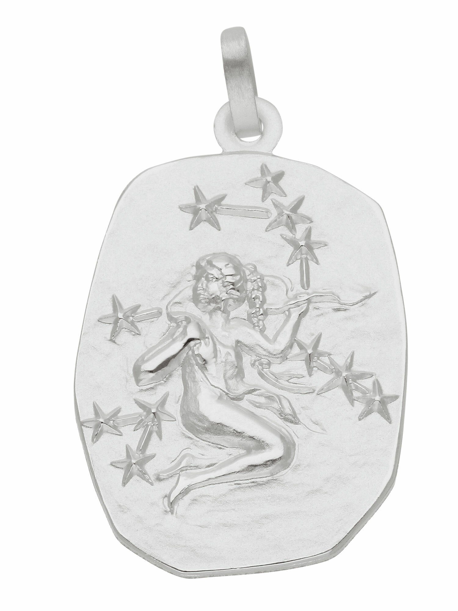 Adelia´s Kettenanhänger 925 Silber Sternzeichen Anhänger Jungfrau,  Silberschmuck für Damen & Herren, Schmuck vom Hersteller mit 70 jähriger  Tradition