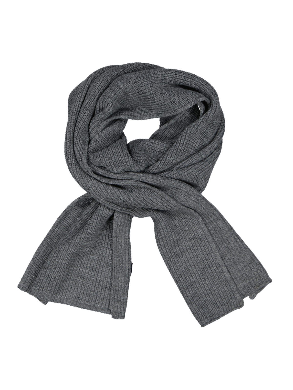 Strickschal Herren Strickschal meliert, Grau