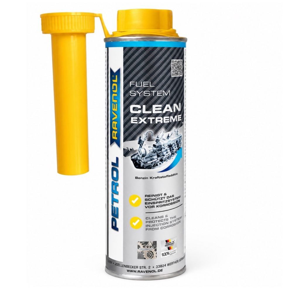 Ravenol Korrosionsinhibitor Petrol Clean Extreme 300 ml Benzin Additiv Systemreiniger GDI, 0,3 l, Benzin Systemreiniger 300 ml – für Einspritzung & GDI