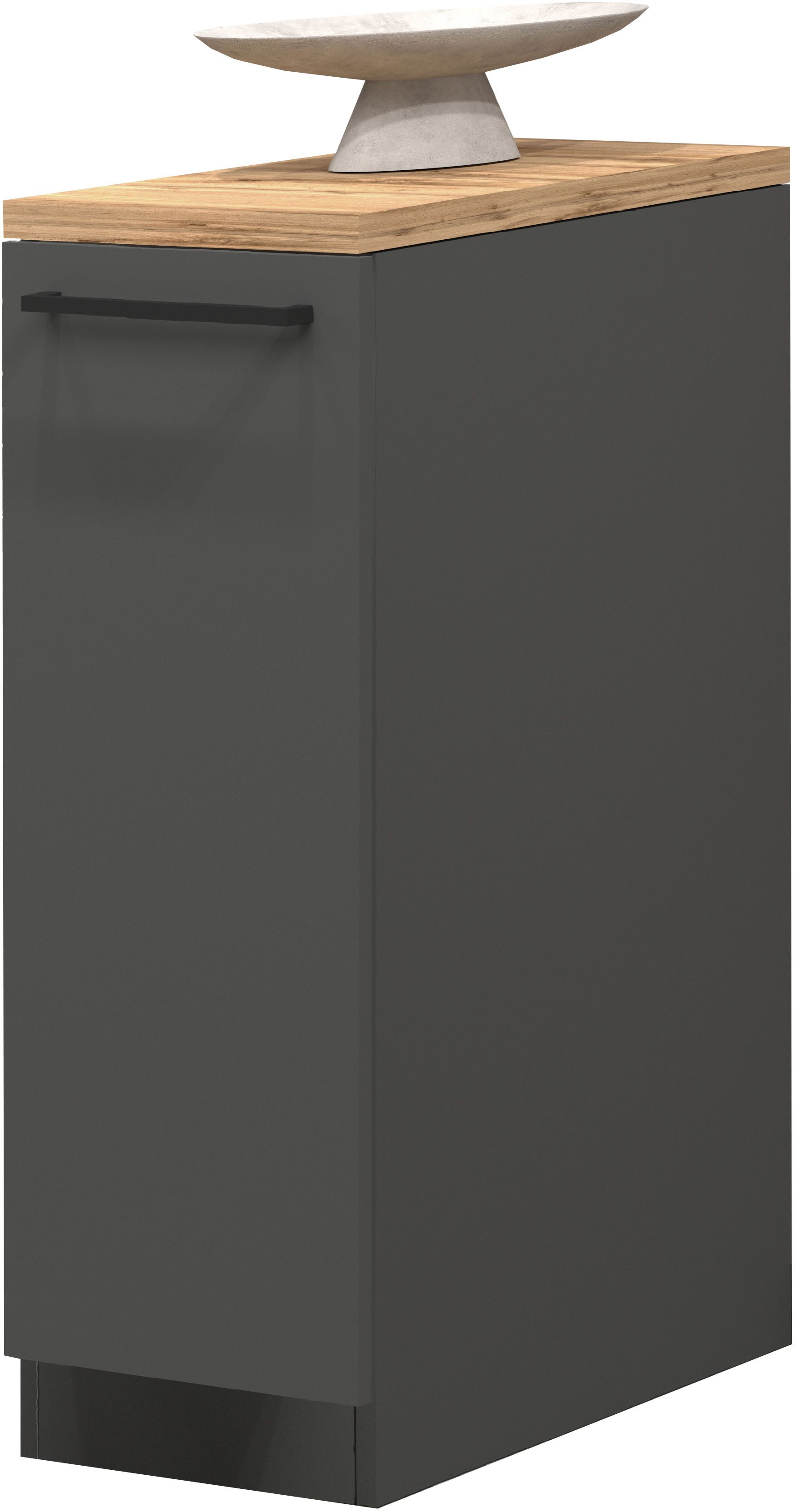 KOCHSTATION Apothekerschrank KS-Sole,Apothekerkommode Breite/Höhe 30/85 cm, Anbau-und Unterbau möglich