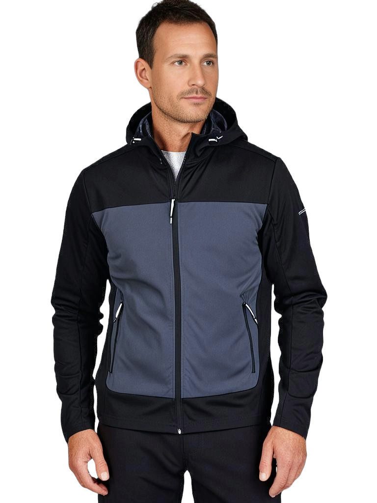 Icepeak Funktionsjacke Outdoorjacke Parrotsvi Softshell Jacke mit Kapuze Winddicht und Atmungsaktiv