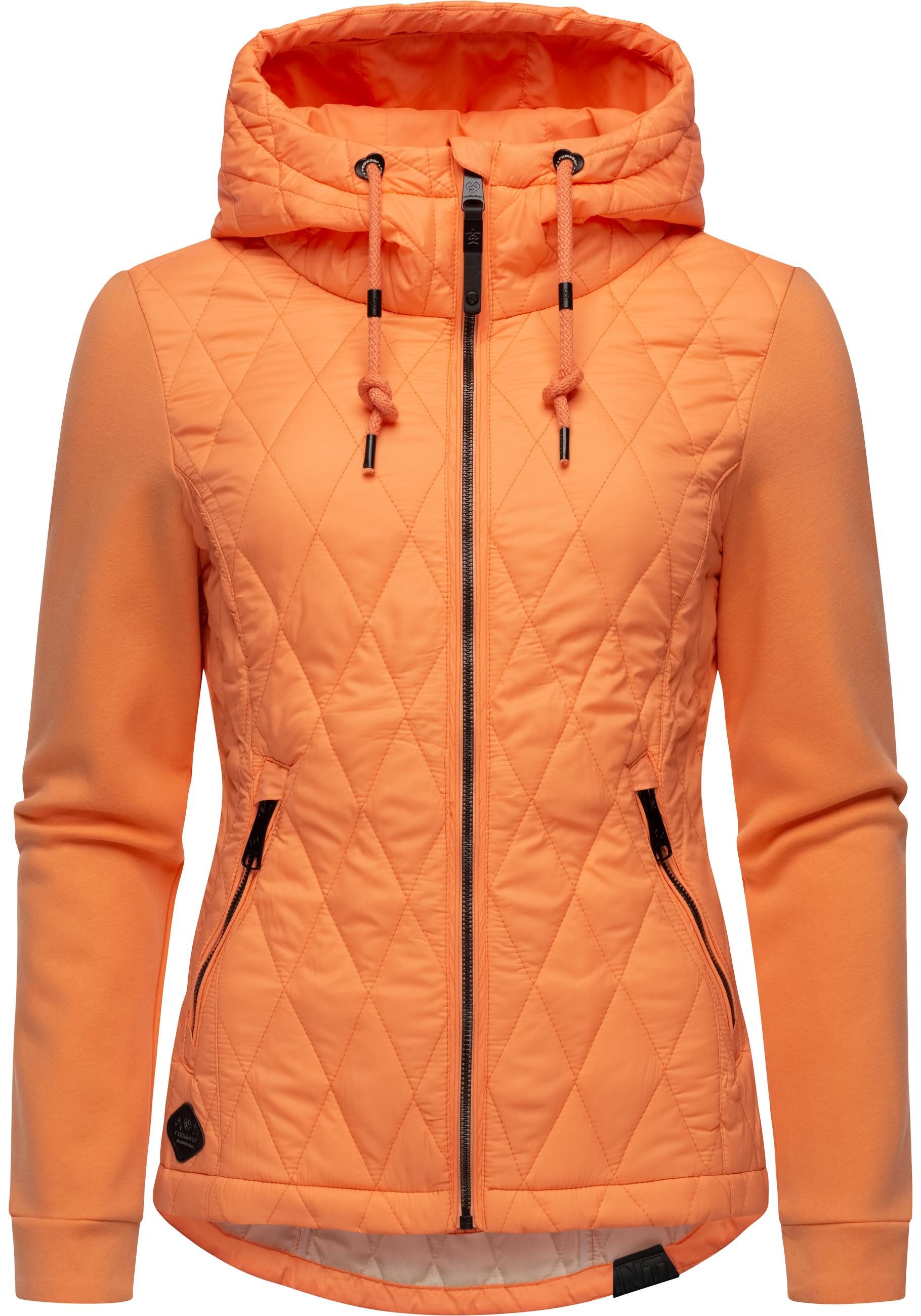 Ragwear Outdoorjacke Lucinda Steppjacke aus modernem Materialmix mit Kapuze