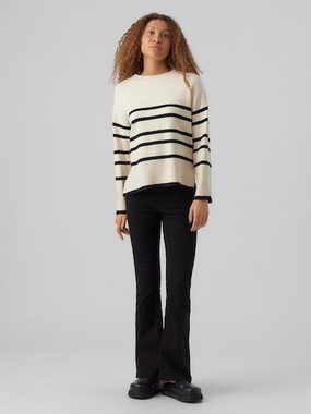 Vero Moda Rundhalspullover VMSABA LS O-NECK STRIPE PULLOVER GA NOOS mit Streifenmuster