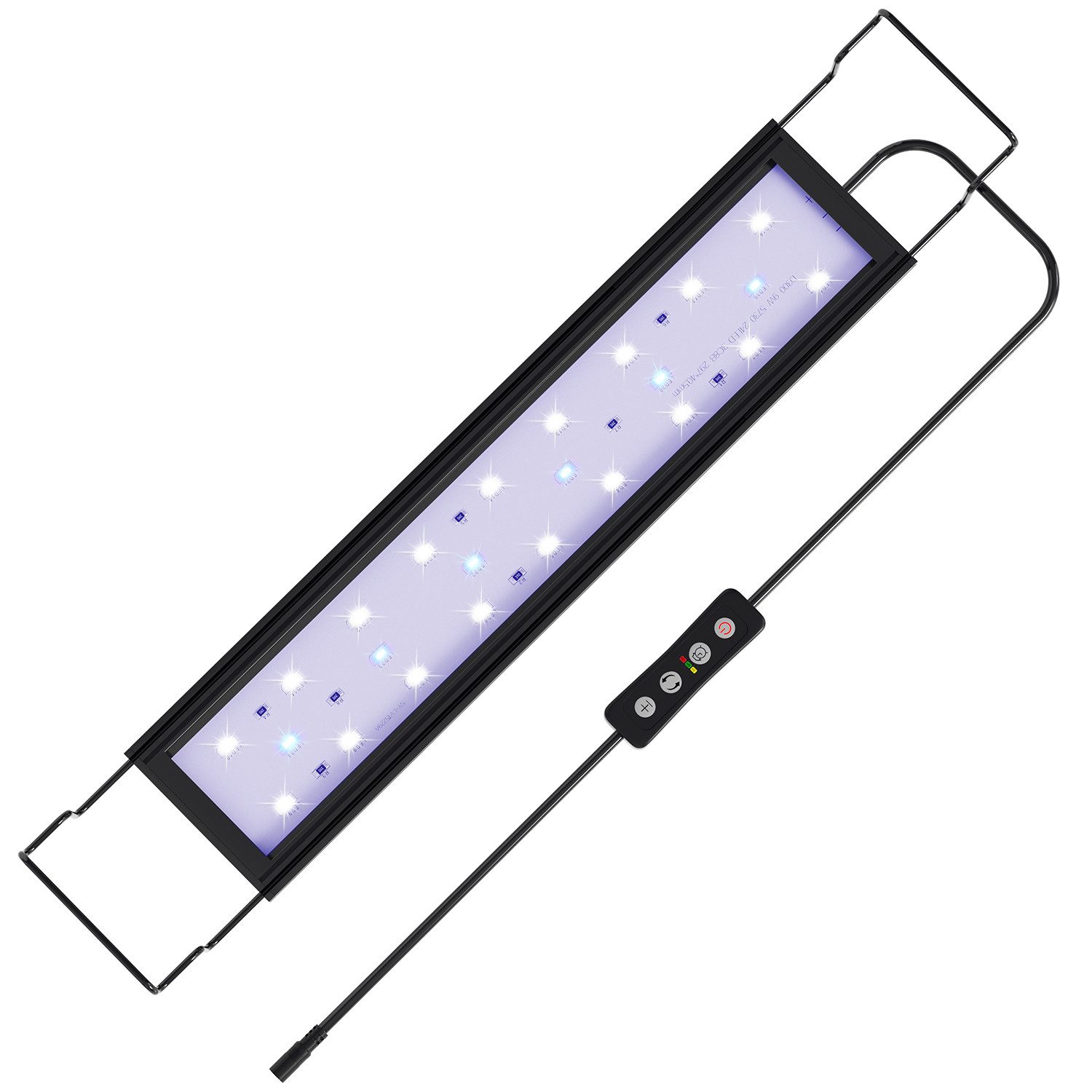 Clanmacy LED Aquariumleuchte 20W für 75-90cm LED Aquarium Beleuchtung mit timer Aufsetzleuchte, 20W für 75-90cm aquarium