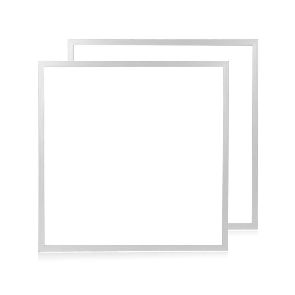 LUXULA LED Rasterleuchte 2er-Pack LED BackLit Panel, 62x62 cm, 36W, 3600lm, 4000K, ECO Line, LED fest integriert, Neutralweiß