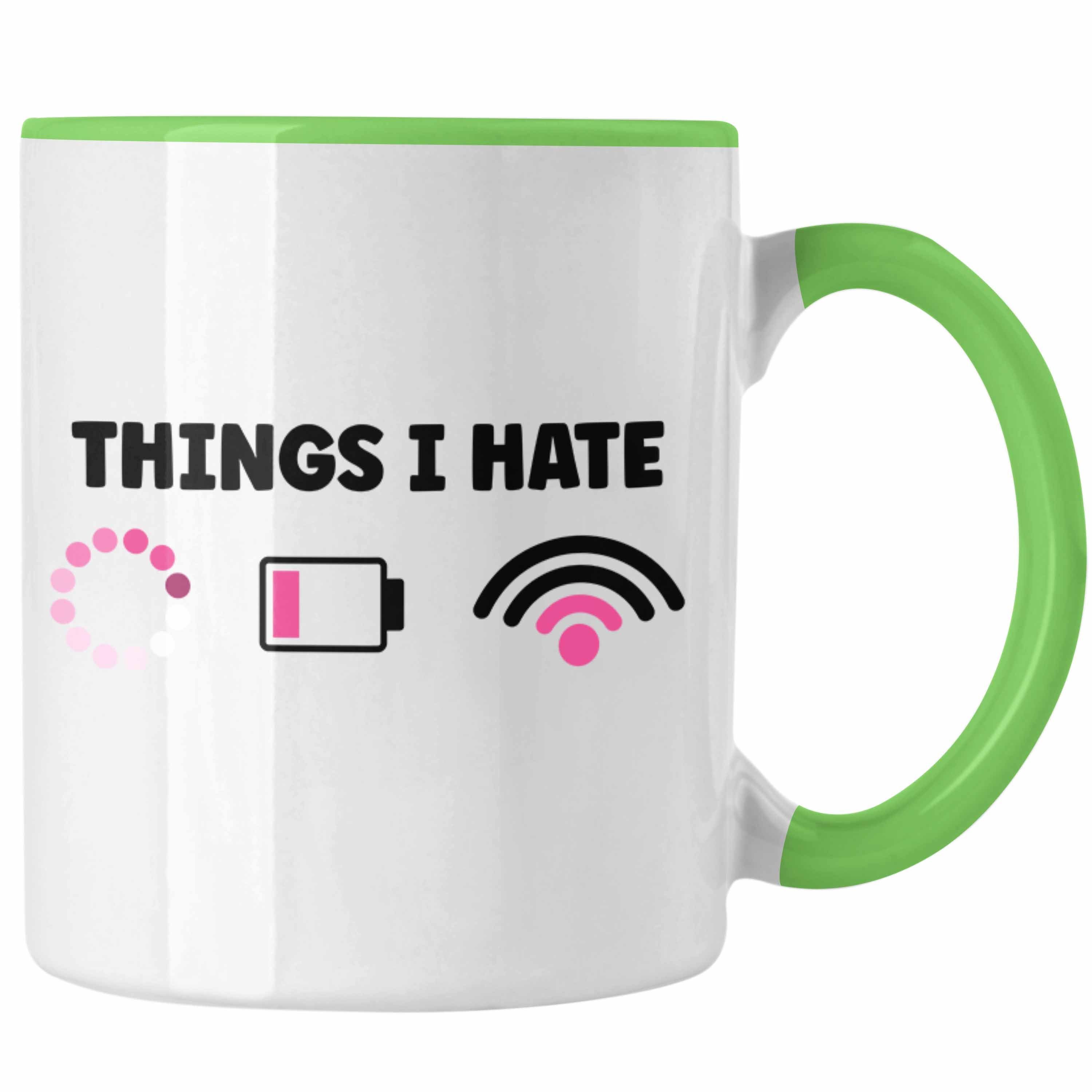 - Things Computer Programmiererin Gaming Grün Tasse Lustige Hate Geschenkidee Trendation Kaffeetasse I Trendation Tasse Geschenk