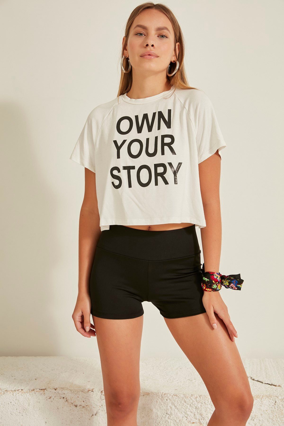 Leggings Aktive High-Waist Damen Shorts