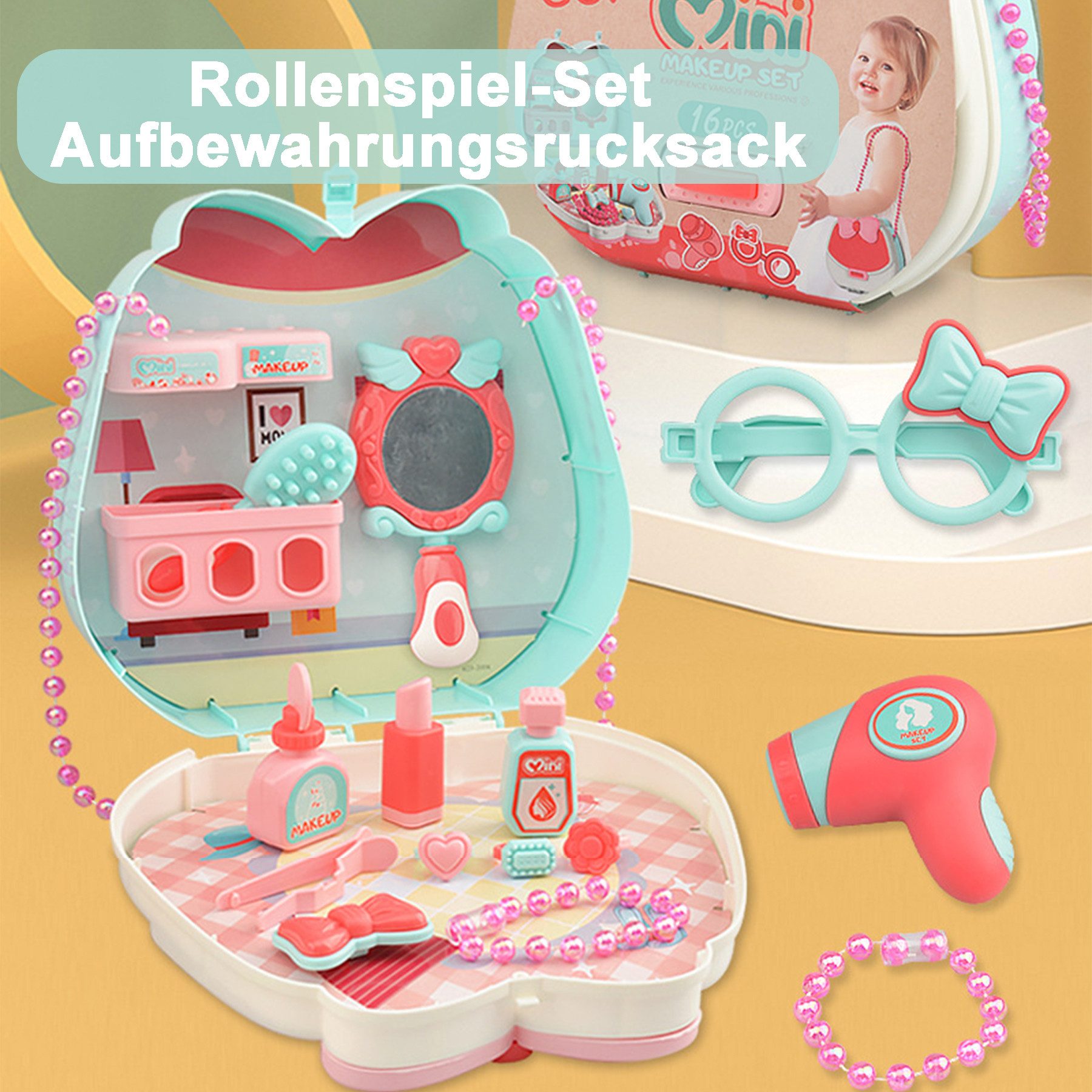 Keyura Lernspielzeug Kinderschminke Set Mädchen, Waschbar Schminke Kinder ( günstig online kaufen