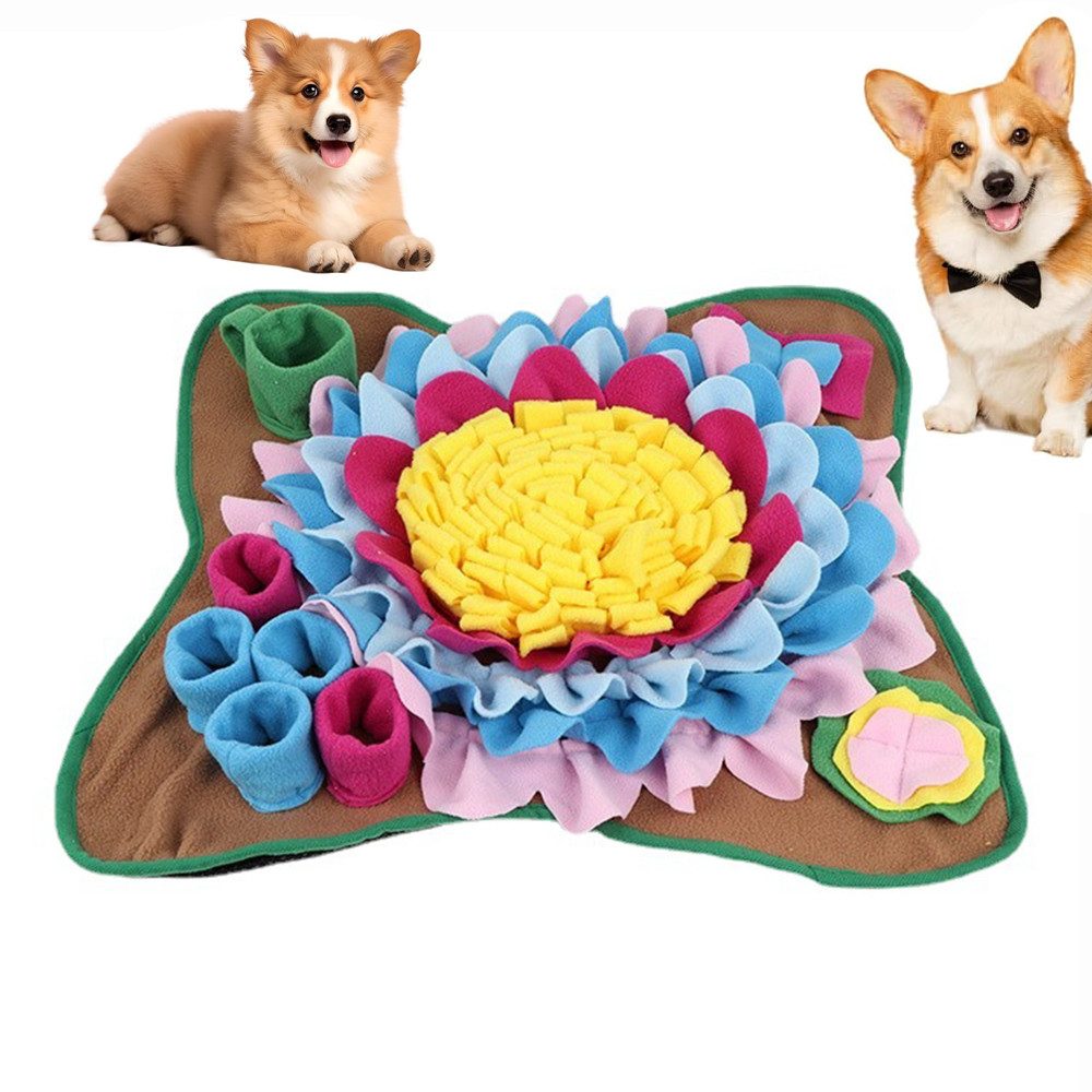 Zaewry Tier-Intelligenzspielzeug Schnüffelteppich Hund, Futterschnüffel-Futtermatte, Trainingsmatte, Interaktive Hundespielzeug für Alle Hunderassen
