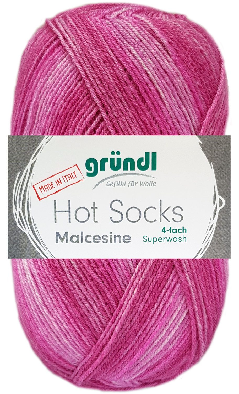 Gründl 100 Gramm Gründl Hot Socks Malcesine 4-fach Farbauswahl Häkelwolle