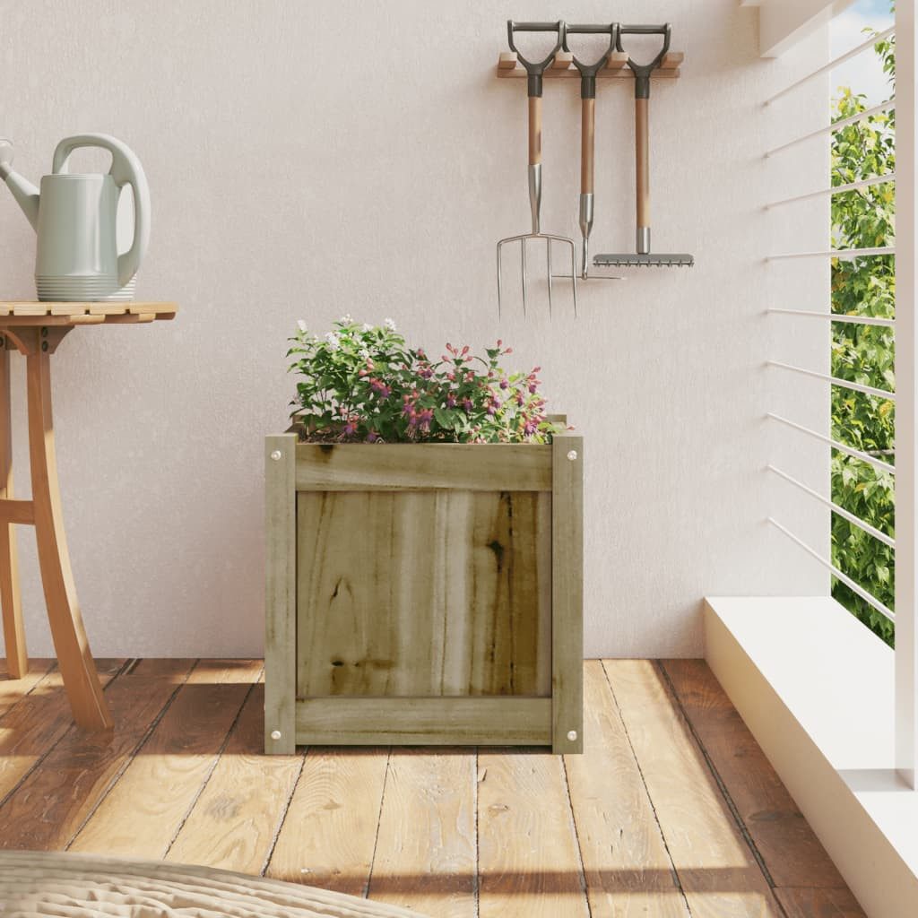 vidaXL Blumentopf Pflanzkübel 40x40x40 cm Kiefernholz günstig online kaufen