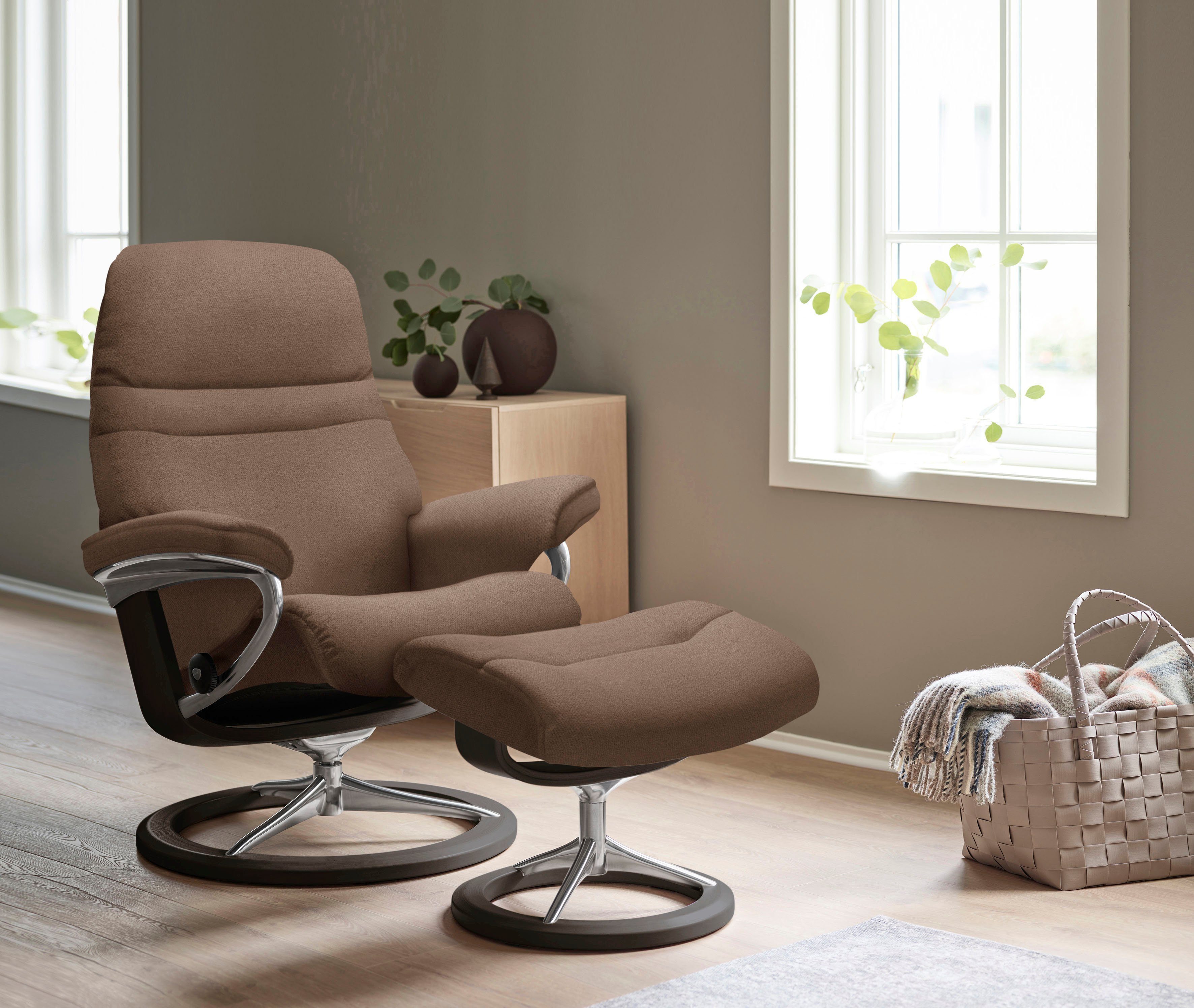 mit Stressless® L, Gestell Base, Sunrise, Wenge Relaxsessel Signature Größe