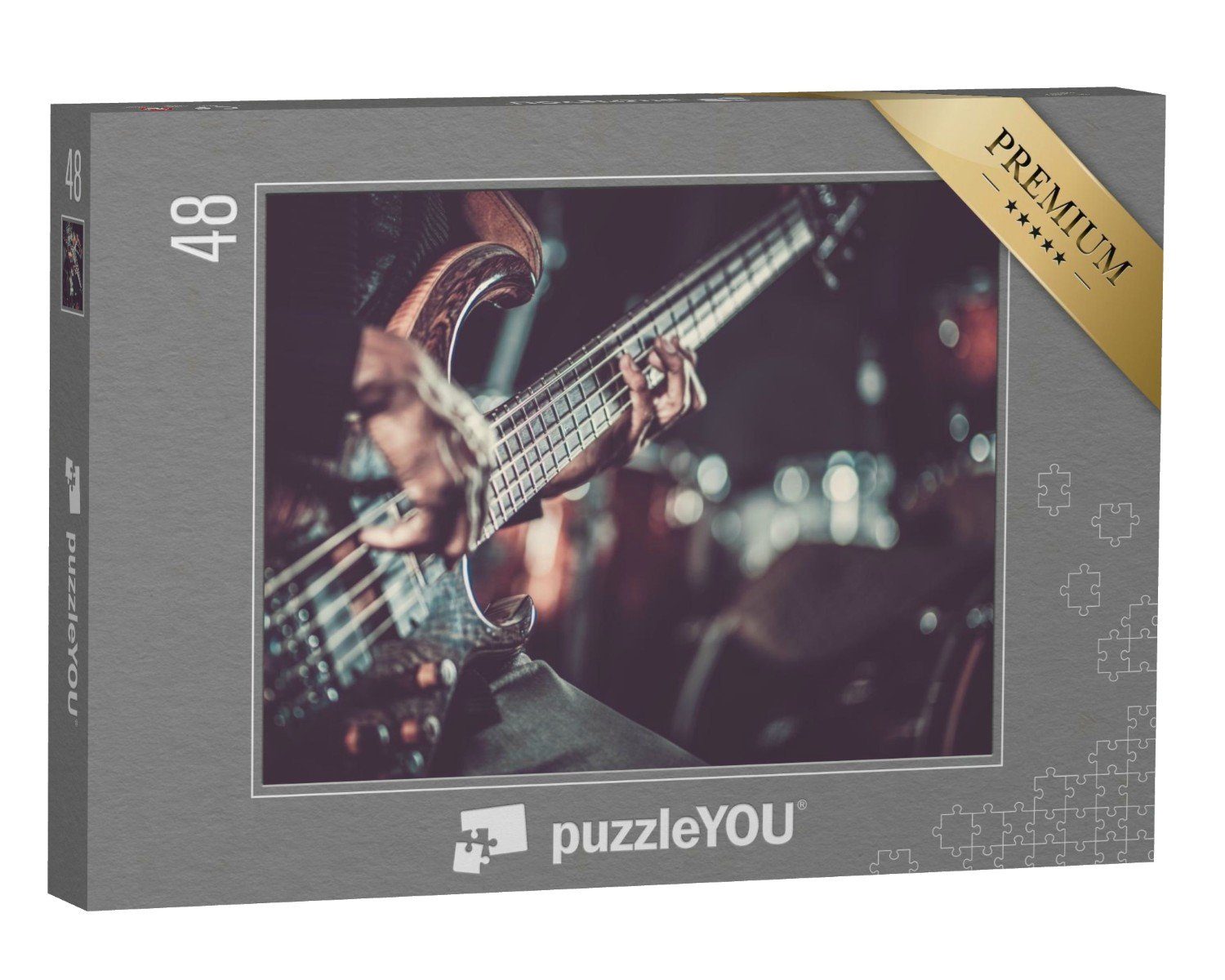 puzzleYOU Puzzle Spiel mit der E-Gitarre, 48 Puzzleteile, puzzleYOU-Kollektionen Musik, Menschen