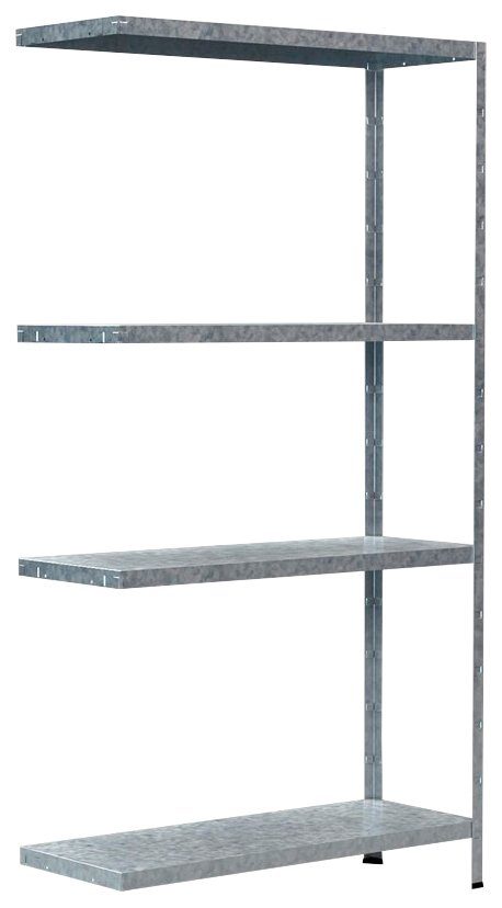 SCHULTE Regalwelt Anbauregal Steck-Anbauregal, Böden verzinkt, 1500x800x300 Metall mm, 4