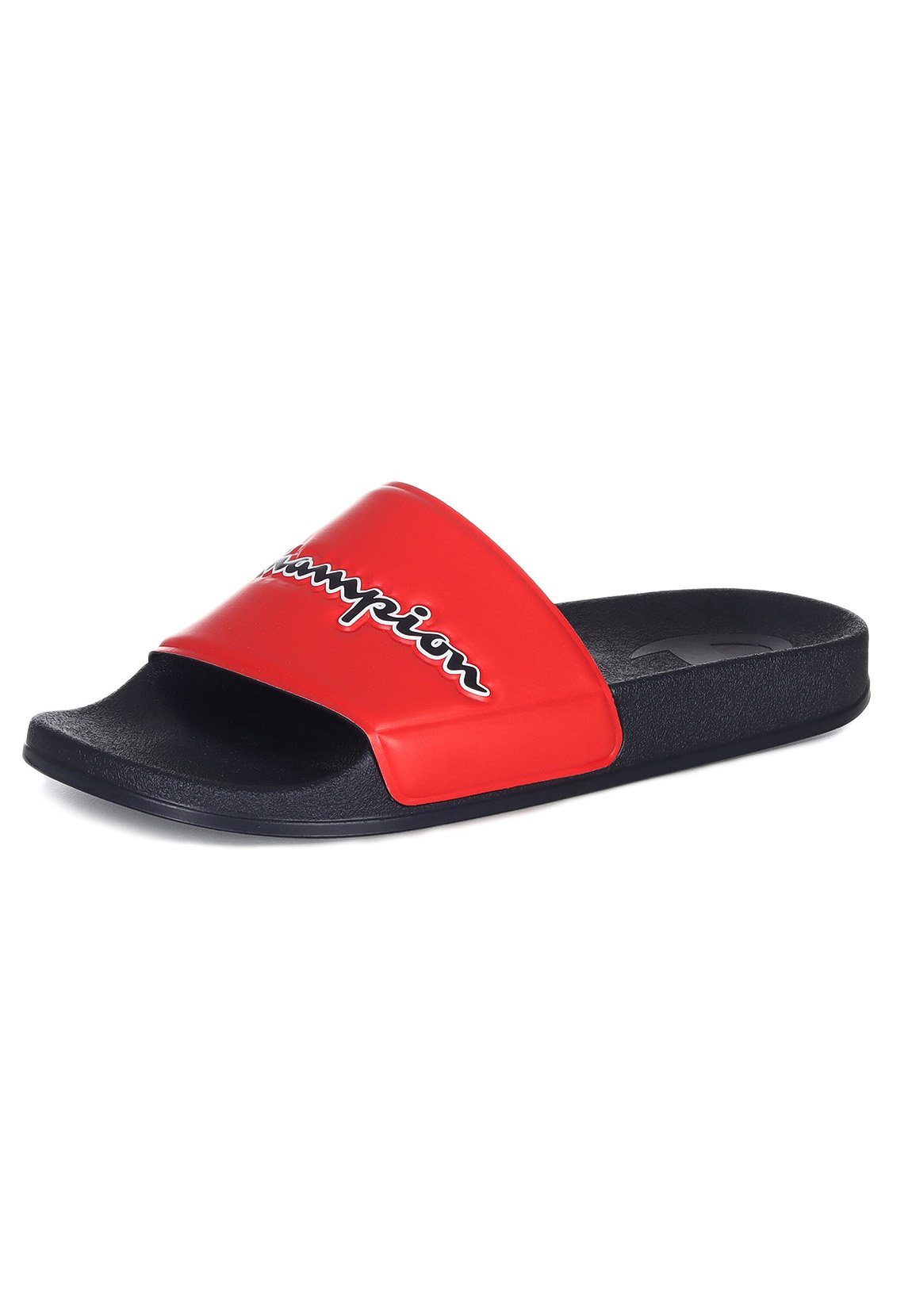 Champion Champion Badelatschen SLIDE MEVO SCRIPT S21209 BS517 Dunkelblau Rot Badesandale