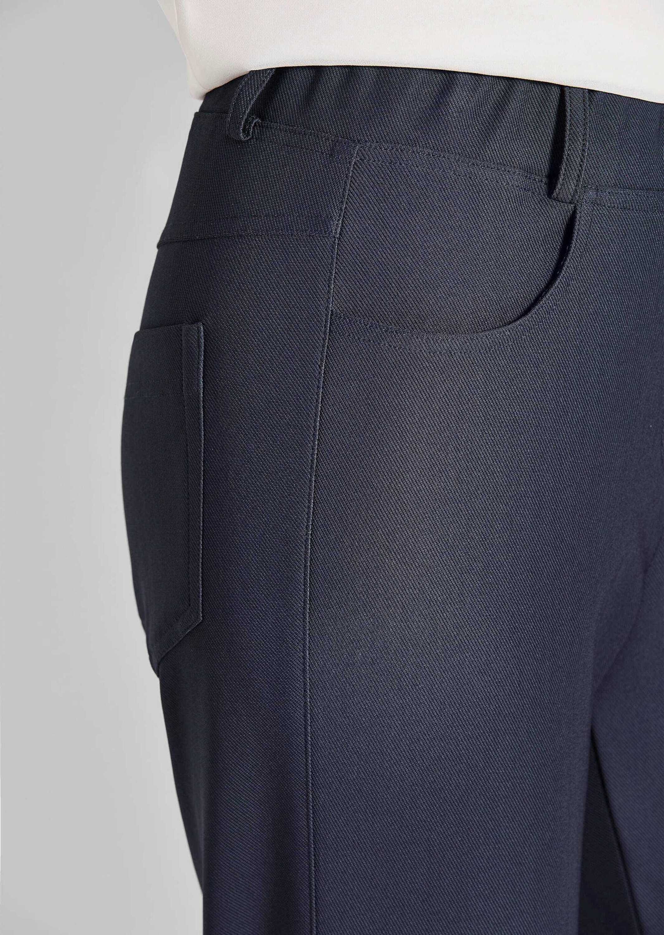 GOLDNER Stoffhose Schmale Stretchhose LOUISA, knöchellang 7/8-Hose mit Rundum-Dehnbund, feine Köperstruktur, schmaler Schnitt – Bild 5 von 5