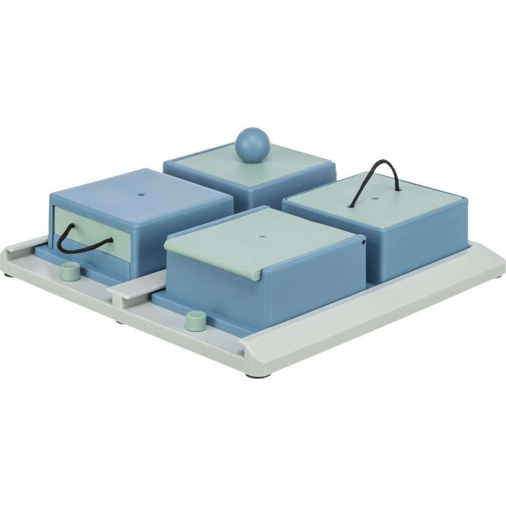 TRIXIE Tier-Intelligenzspielzeug Poker Box 1 Strategiespiel - diverse - 31 × 31 cm, Kunststoff