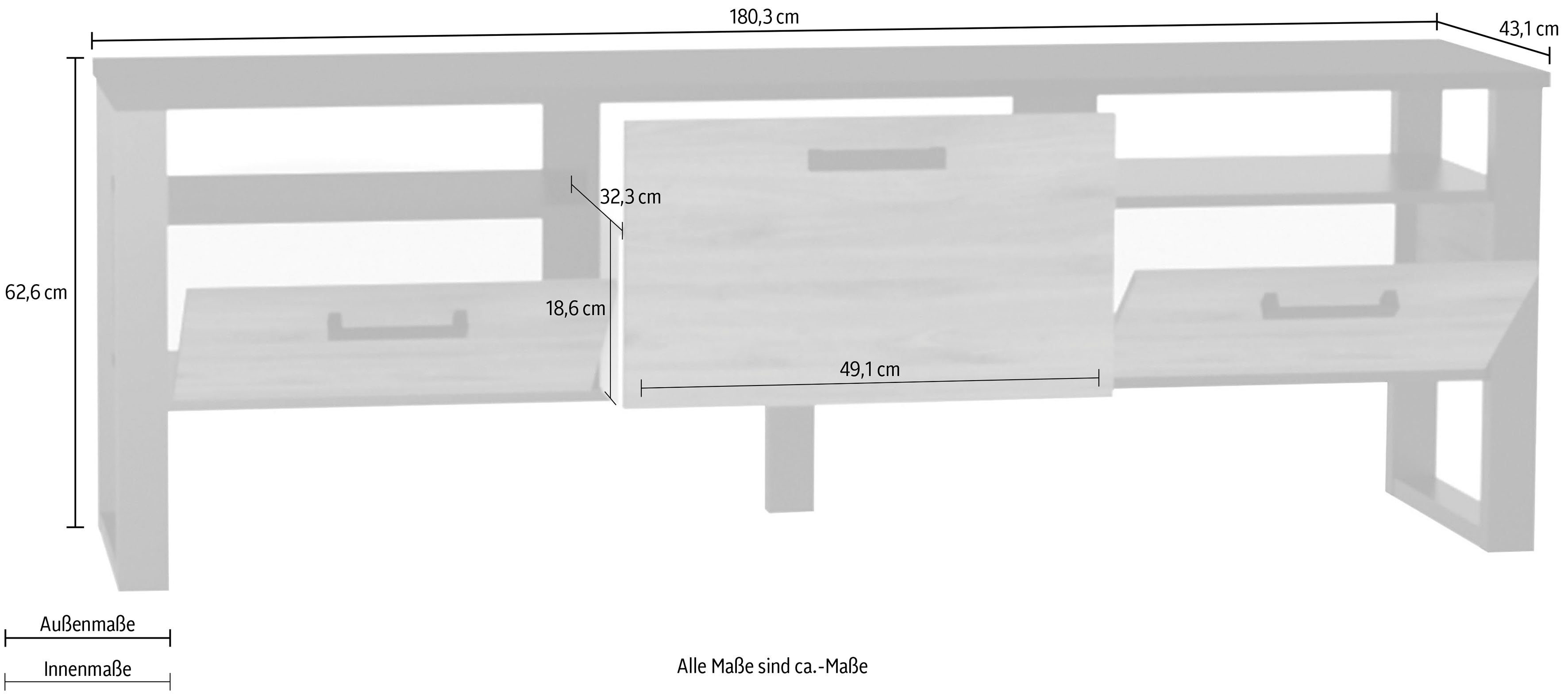 INOSIGN TV-Schrank Breite 180,3 ca. NORDI cm