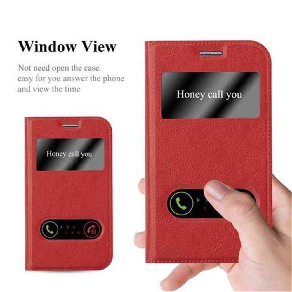 Cadorabo Handyhülle für Samsung Galaxy XCover 3 Hülle Samsung Galaxy XCover 3, Klappbare Handy Schutzhülle - Hülle - mit Standfunktion und Kartenfach