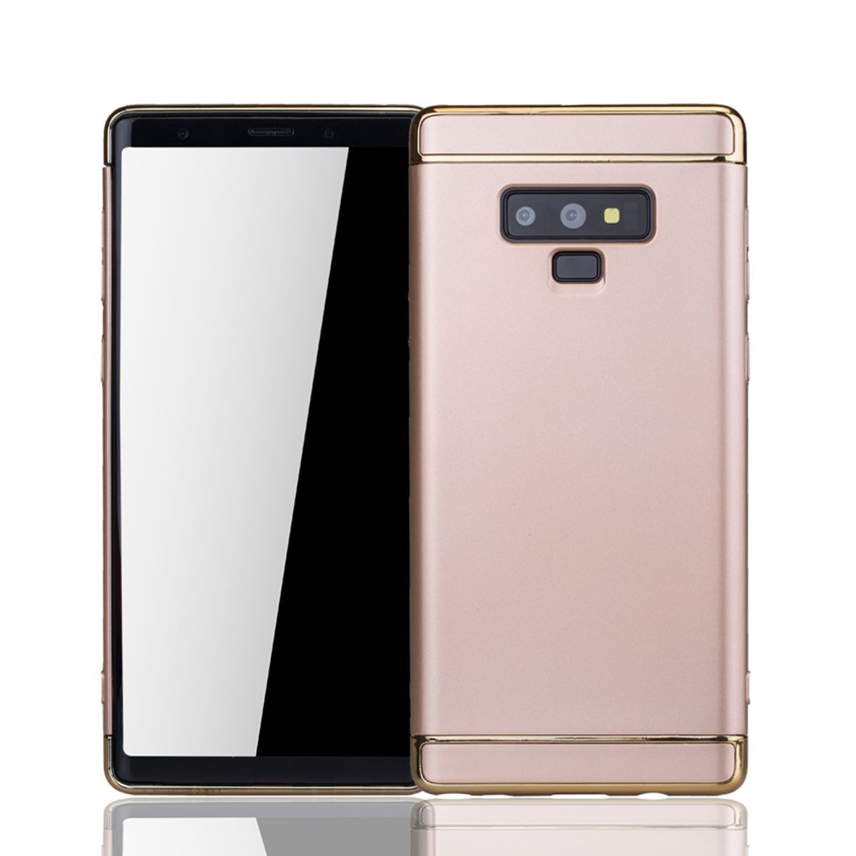 König Design Handyhülle Samsung Galaxy Note 9, Samsung Galaxy Note 9 Handyhülle Backcover Gold