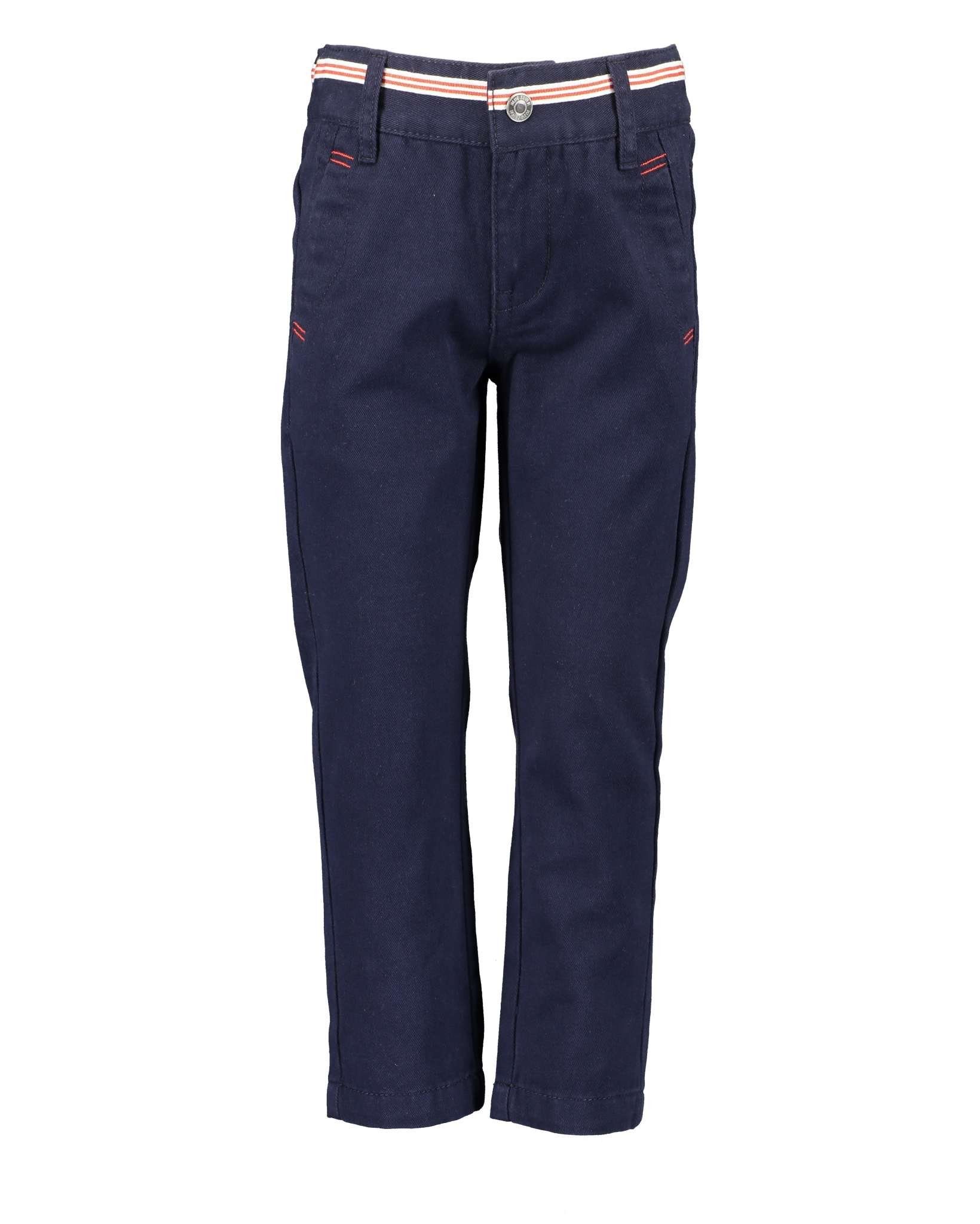 marine blau Blue Seven Seven Hose Jungen (1-tlg) Blue rote 5-Pocket-Jeans Festmode Details