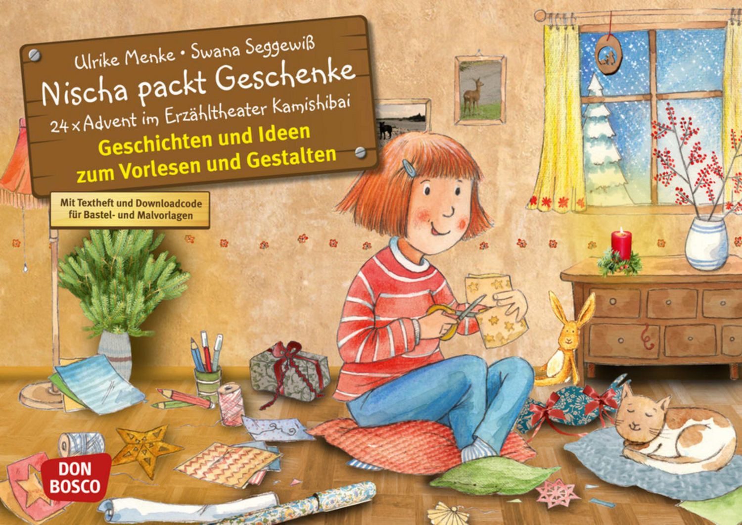 Nischa packt Geschenke. Adventskalender. / Ulrike Menke, Swana Seggewiss
