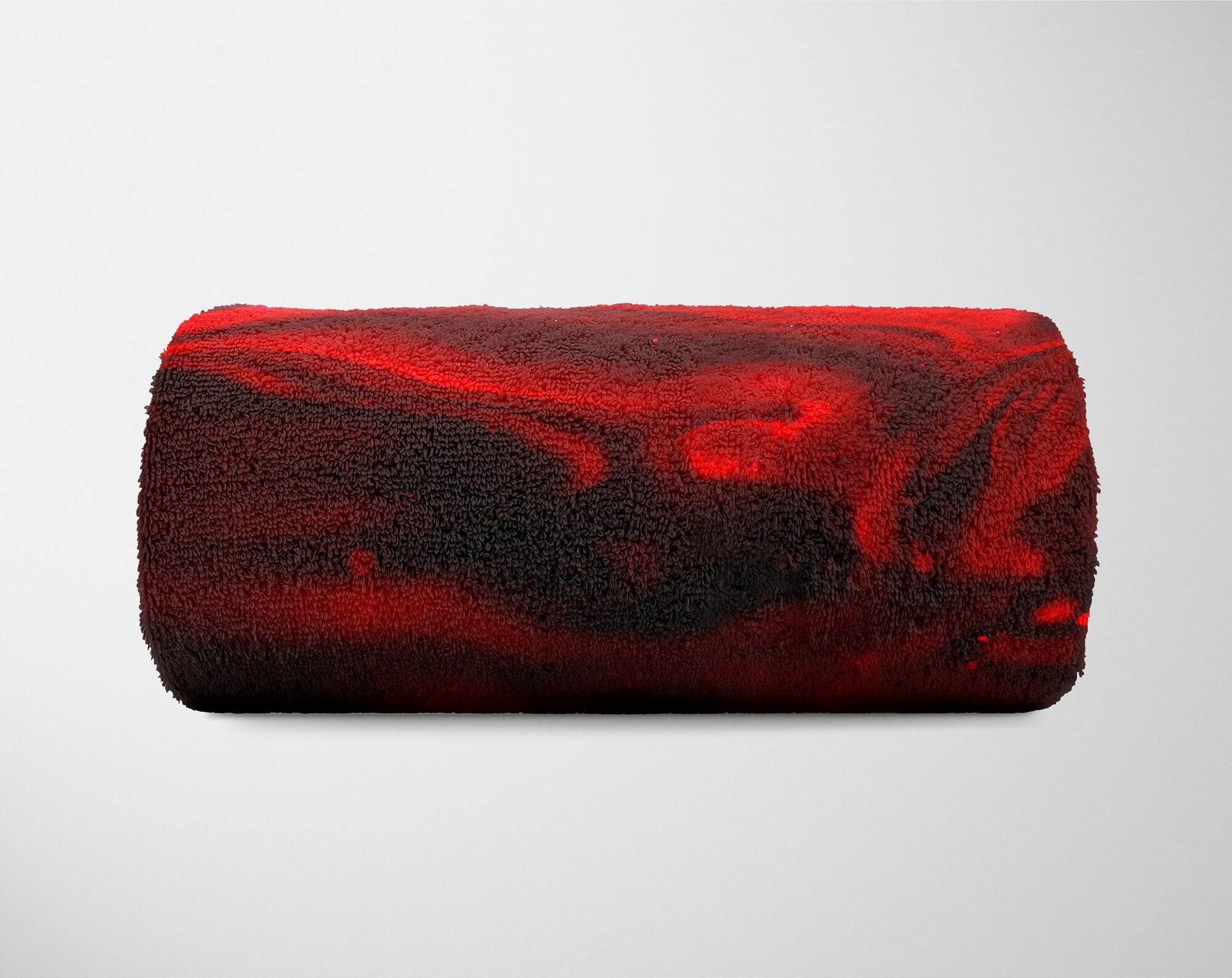 Art mit Baumwolle-Polyester-Mix Handtuch Handtücher Saunatuch Kunst, Handtuch Kuscheldecke Wasser Strandhandtuch rotes (1-St), Sinus Fotomotiv
