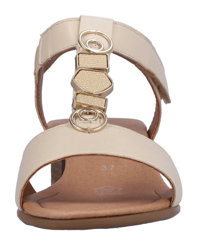 weiß-kombiniert Remonte schönem Sandalette mit Schmuckelement