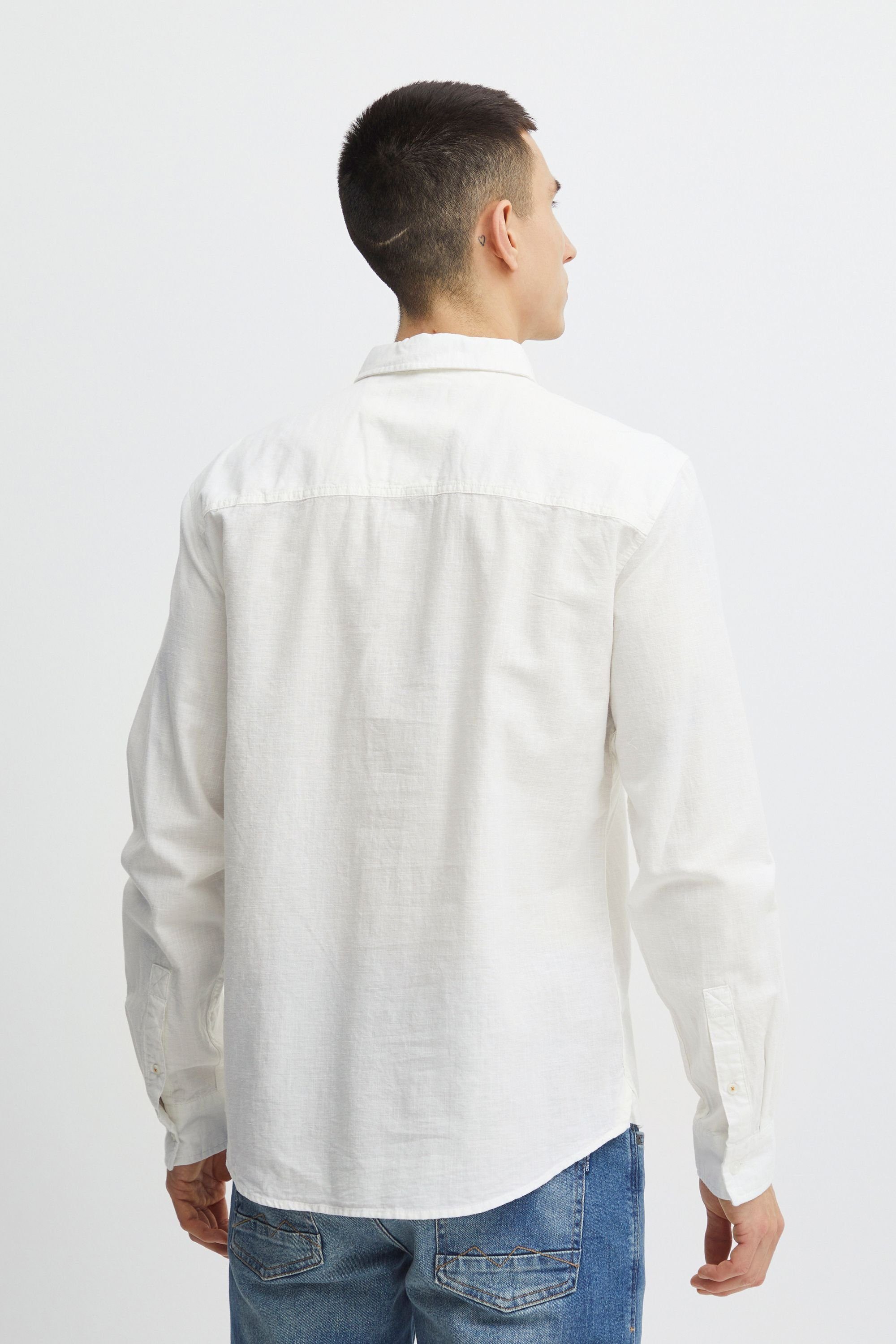 Shirt BLEND Langarmhemd Snow Blend 20715153 White -