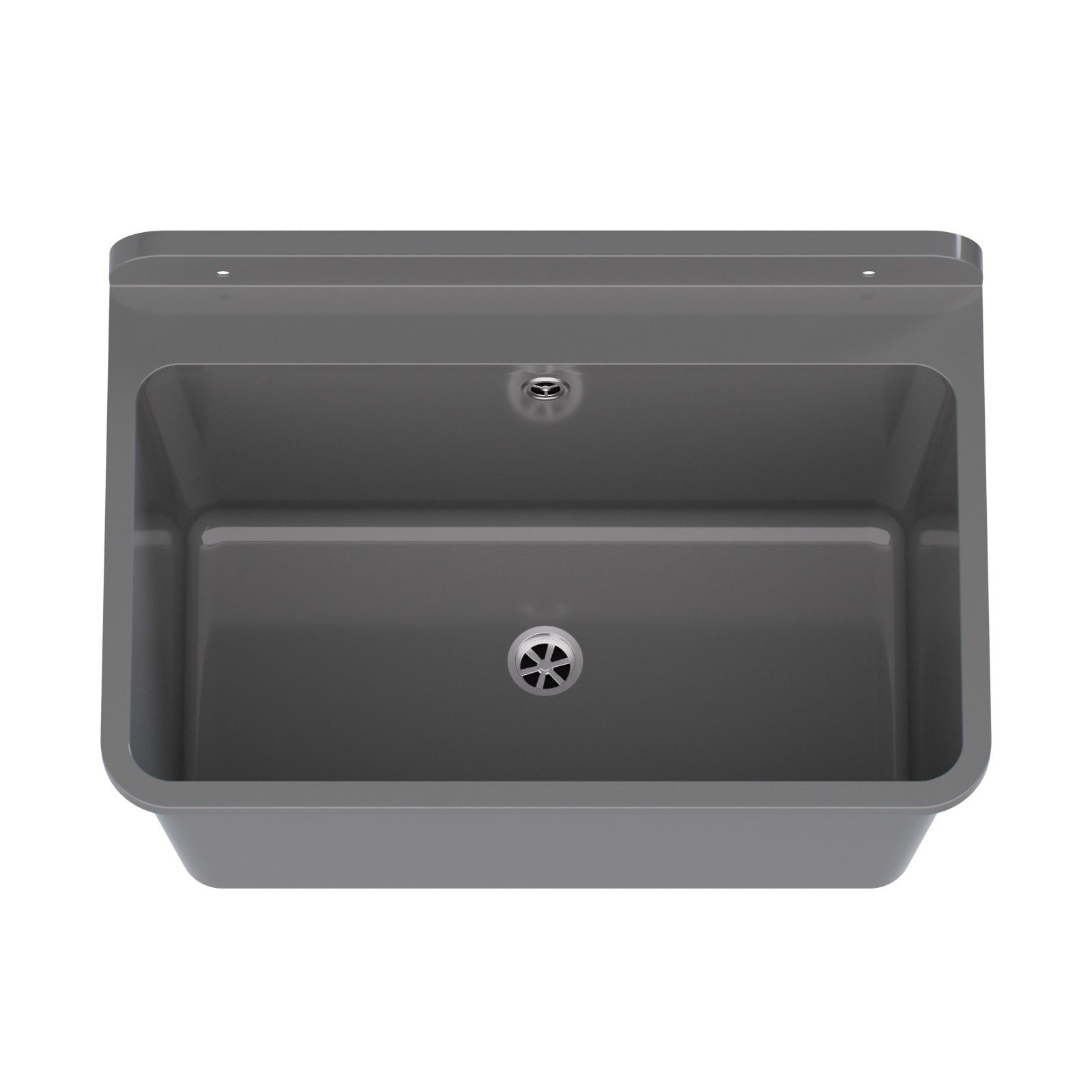 QLS Küchenspüle LARGE, Kunststoff-Spülbecken, 61x41 cm Ausgussbecken Spülbe günstig online kaufen
