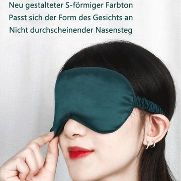 NATICY Schlafmaske 2 Stücke Schlafmaske Seide für Frauen und Herren, Schlafbrille Damen