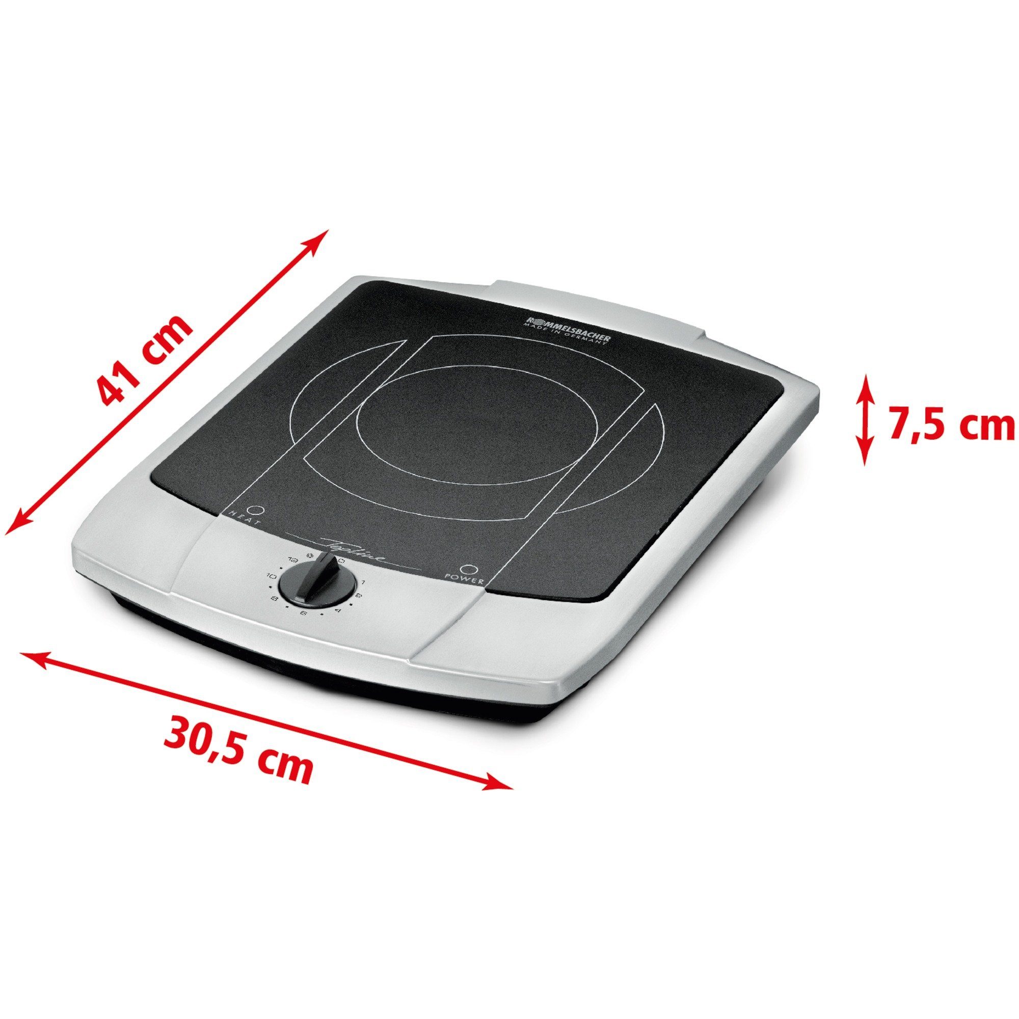 Rommelsbacher Einzelkochplatte Rommelsbacher Kochplatte Glaskeramik CT 2200/E