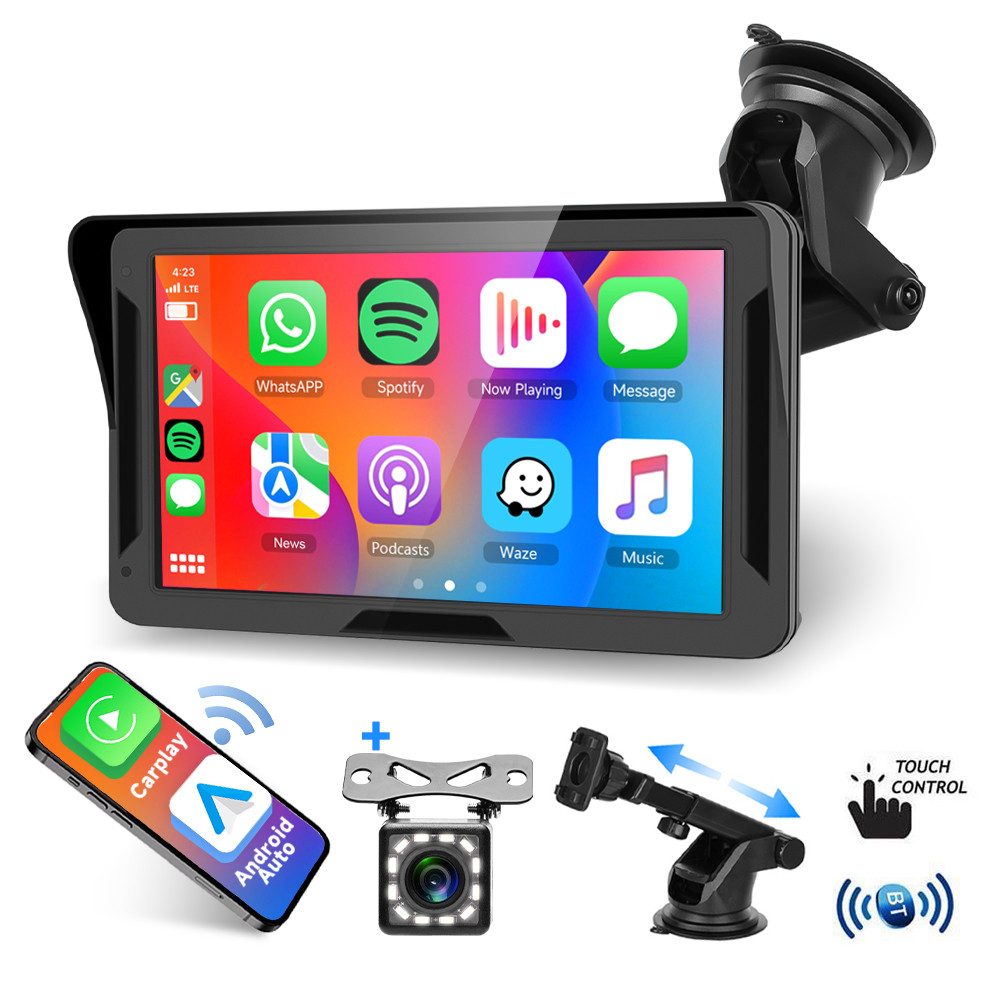 7-Zoll-Bildschirm Carplay MP5 Portable Smart GPS mit Bluetooth Musik Navigationsgerät