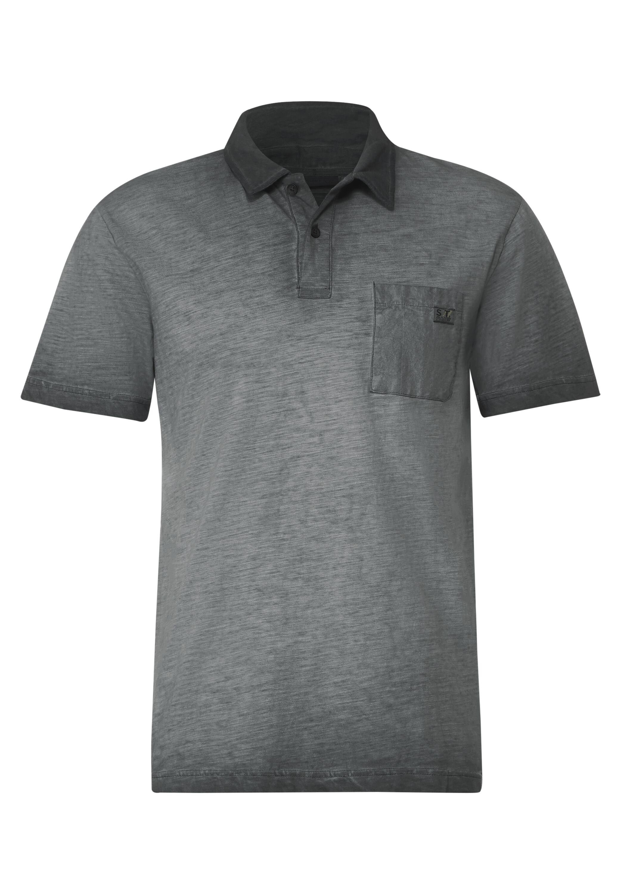 STREET ONE MEN Poloshirt dark ash grey