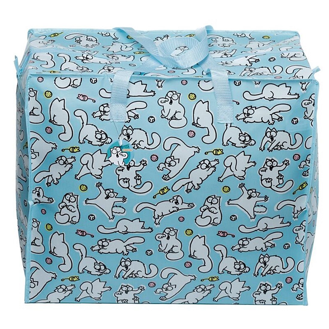 Puckator Aufbewahrungstasche Wäschebeutel Spielzeugsammler SIMONS CAT ca. 48x55x28cm