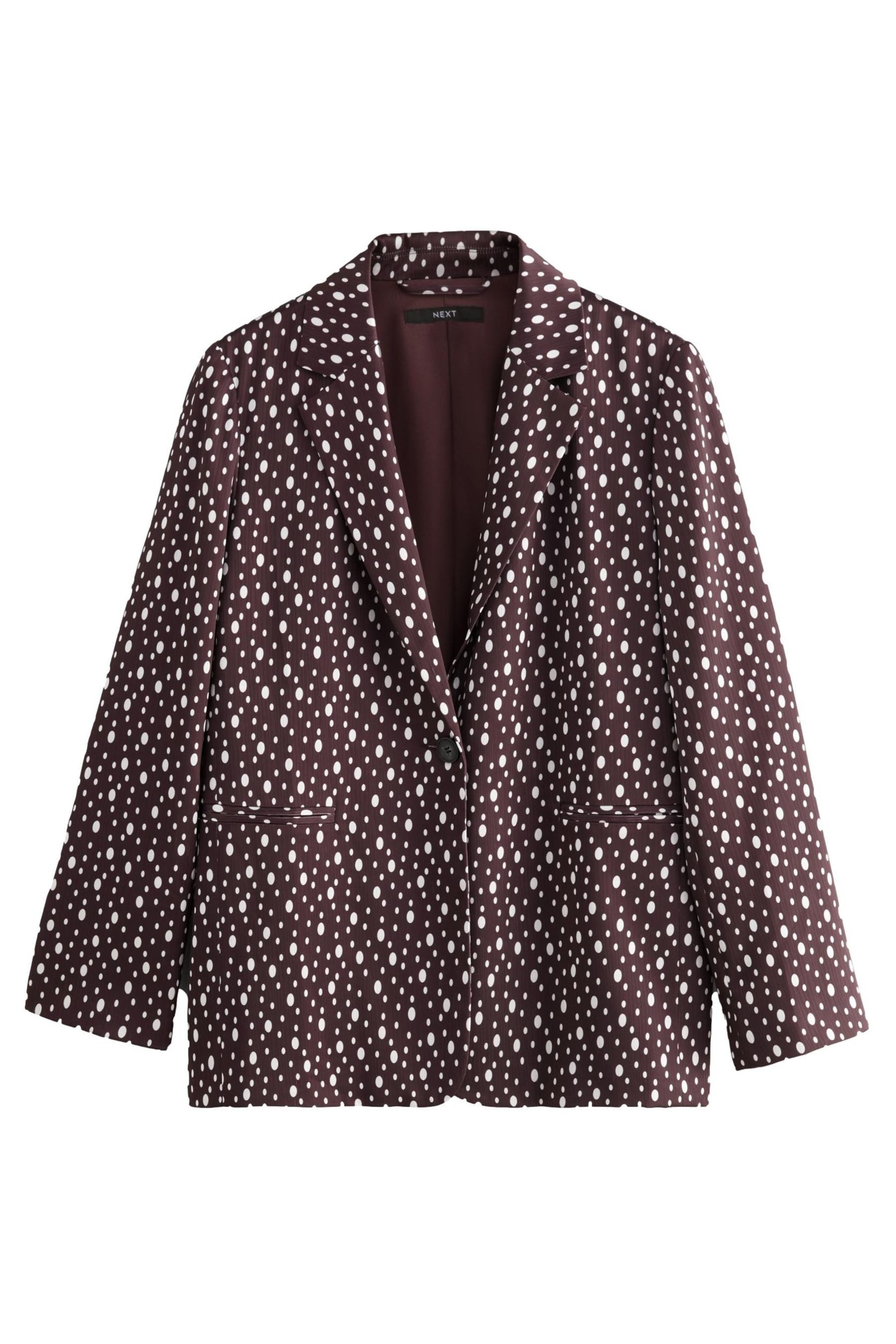 Jackenblazer Satinblazer in Knitteroptik mit weitem Bein